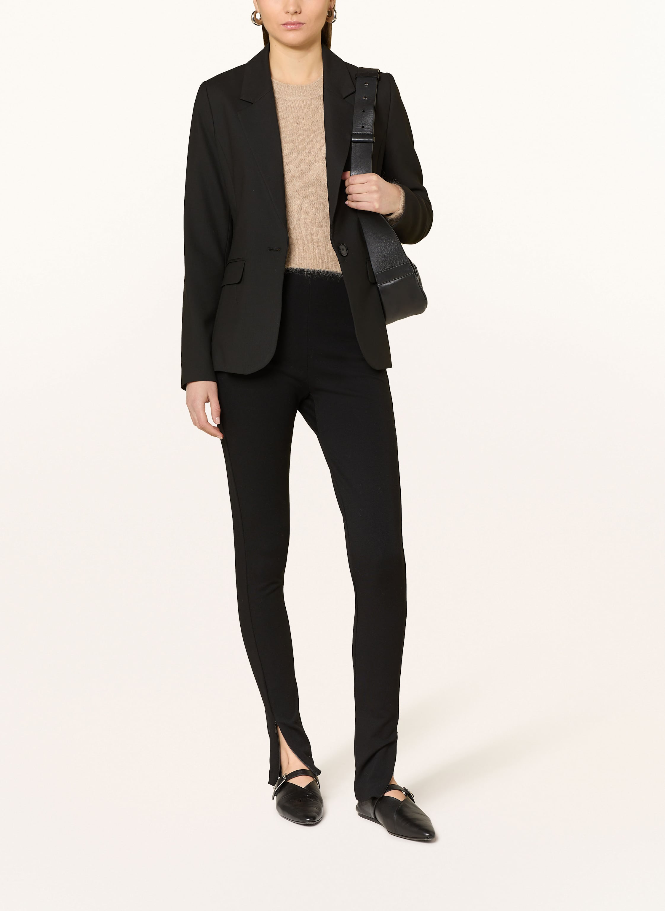 Thumbnail - Whistles Cropped-Pullover Mit Alpaka beige