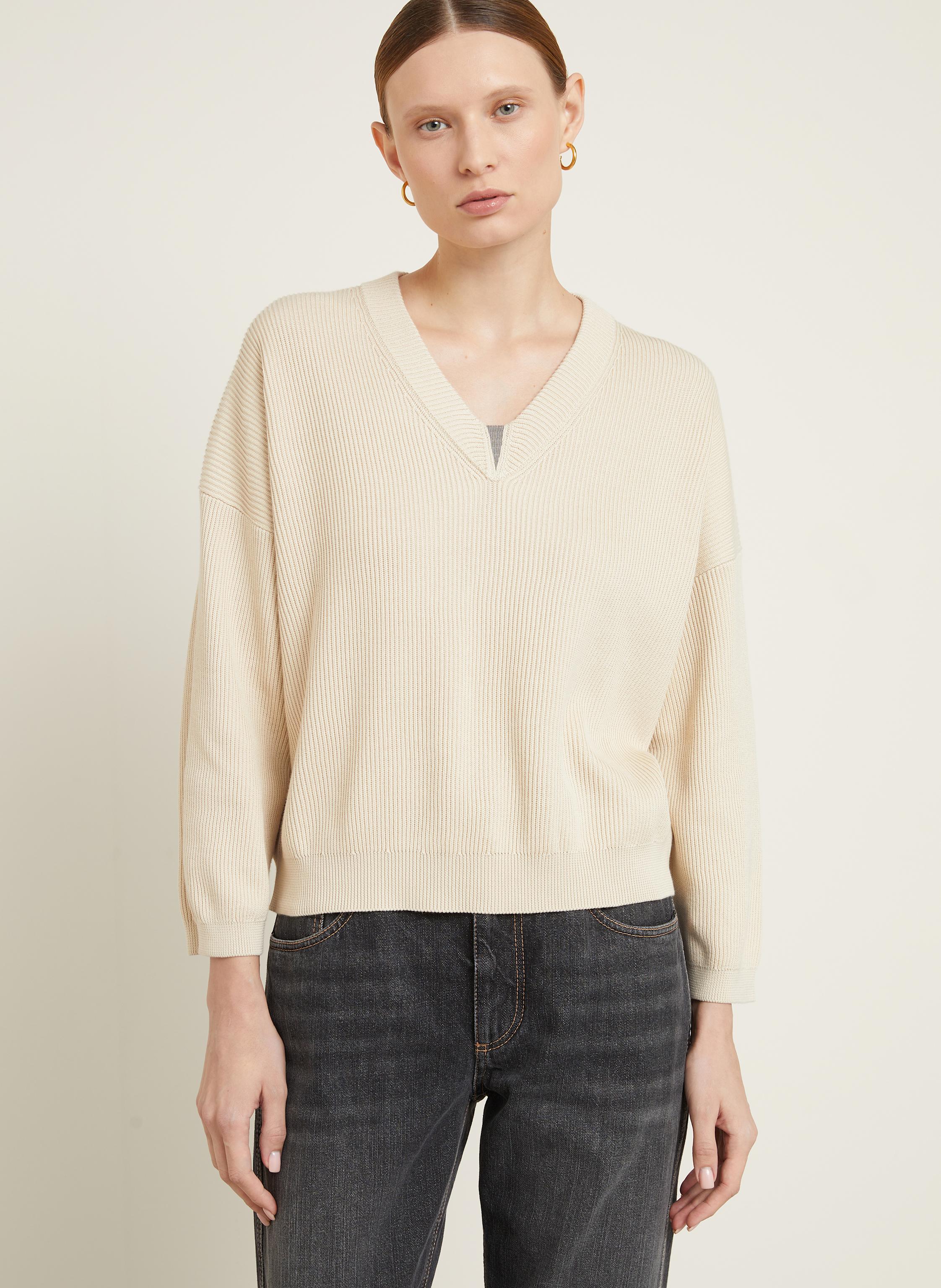 Thumbnail - Brunello Cucinelli Pullover beige