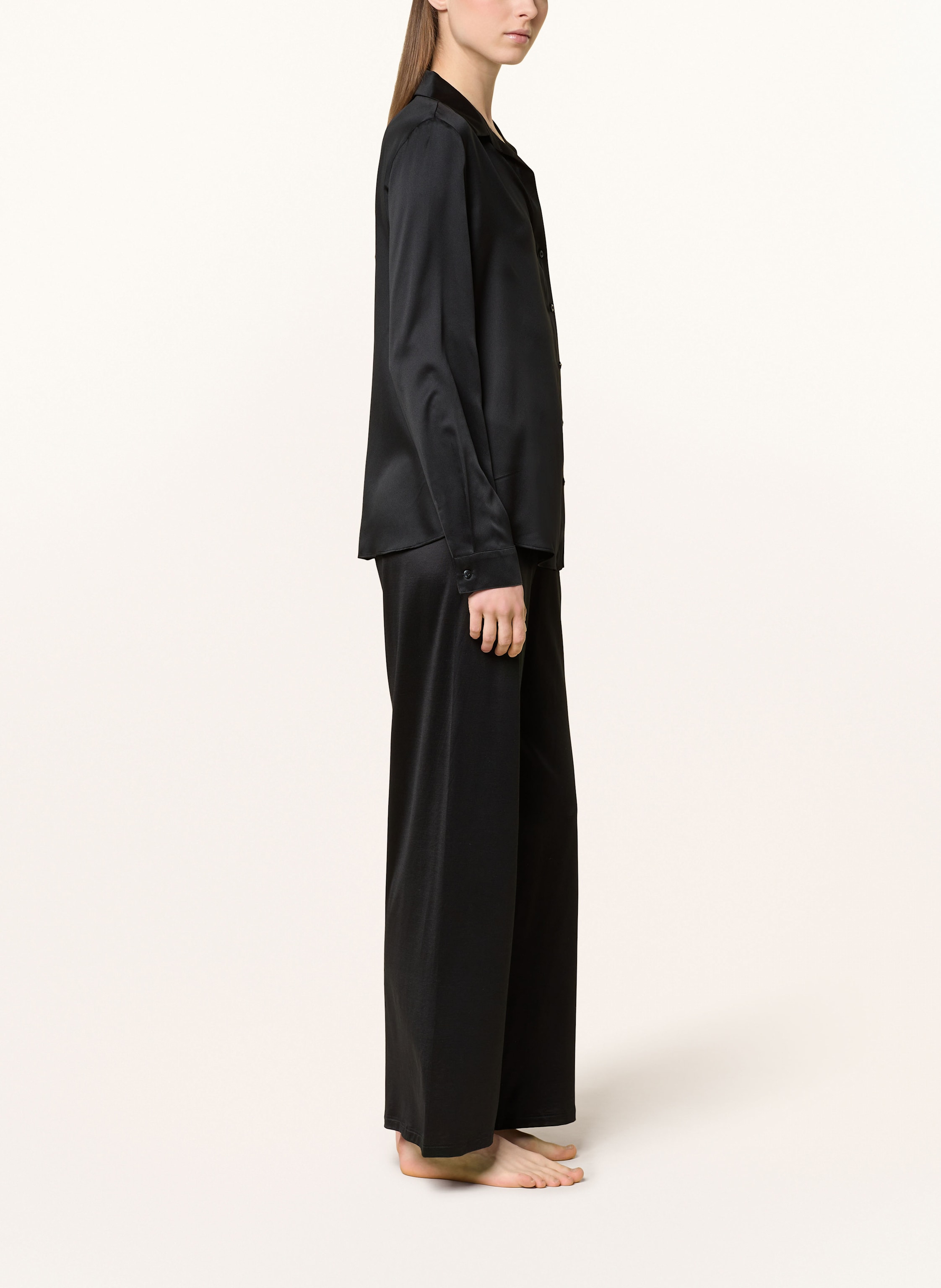 Thumbnail - Mey Schlafhose Serie Night Glow schwarz