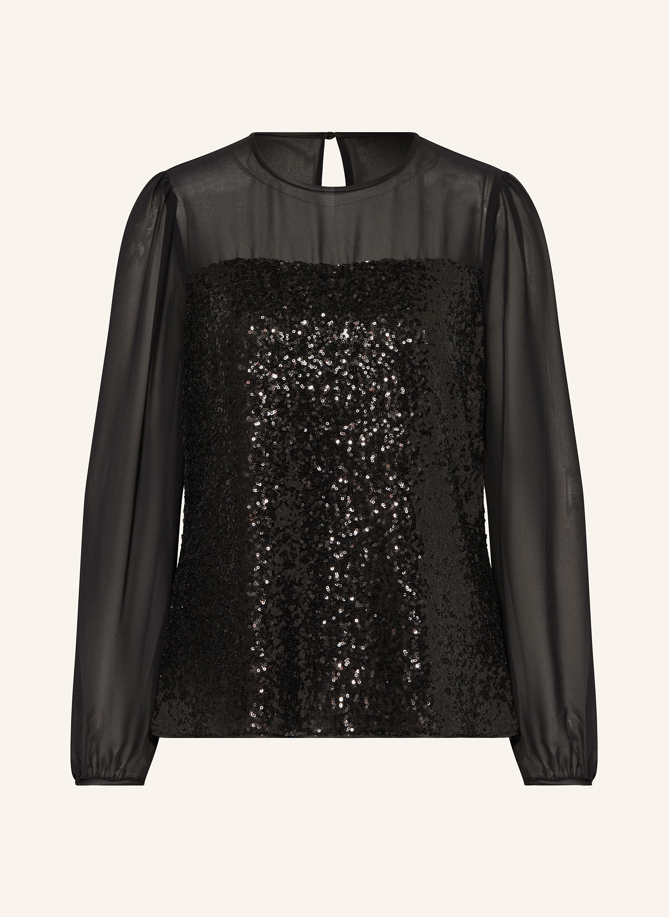 Black sheer sequin tee outlet