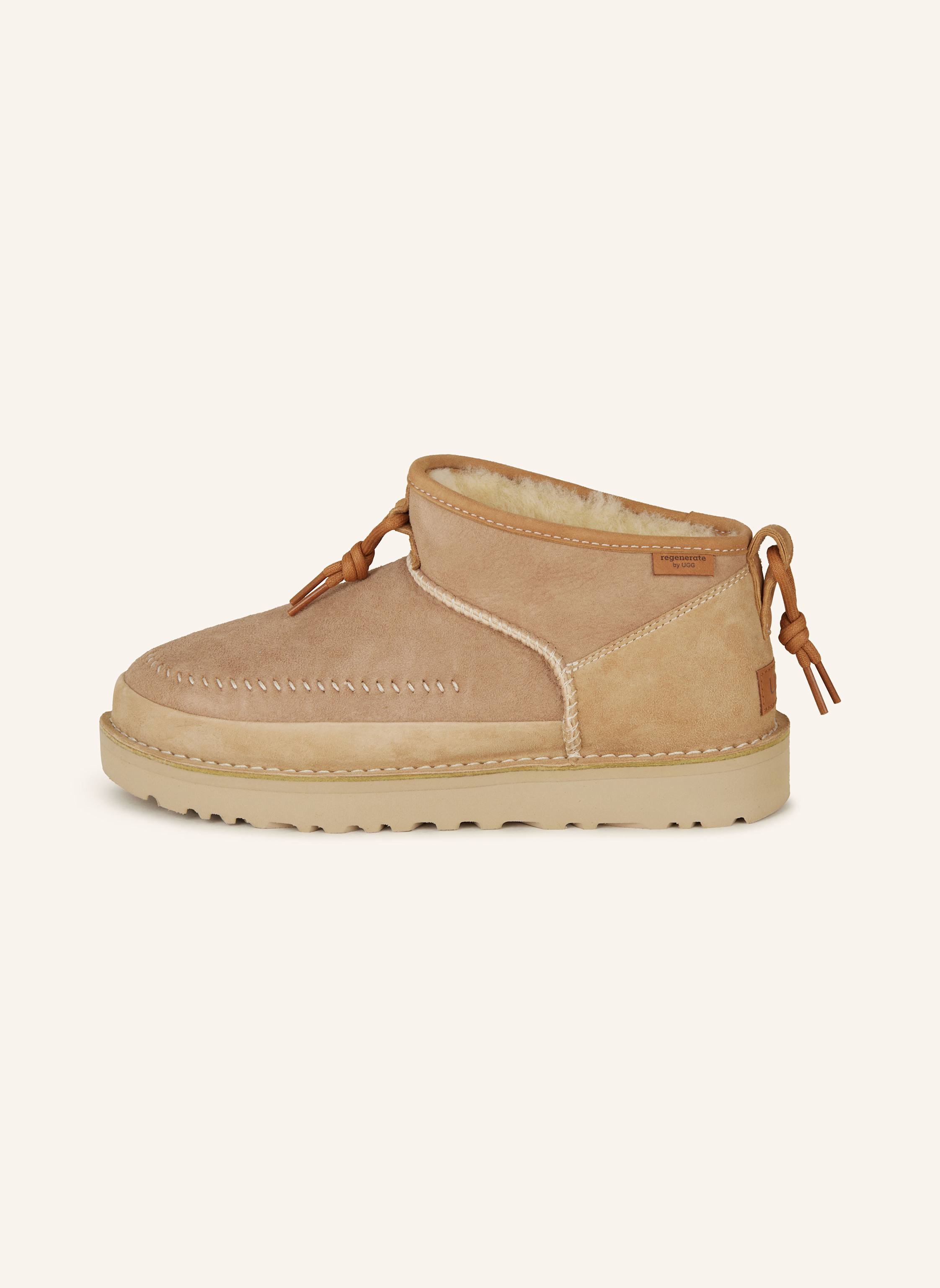 Thumbnail - Ugg Boots Ultra Mini Crafted Regenerate beige