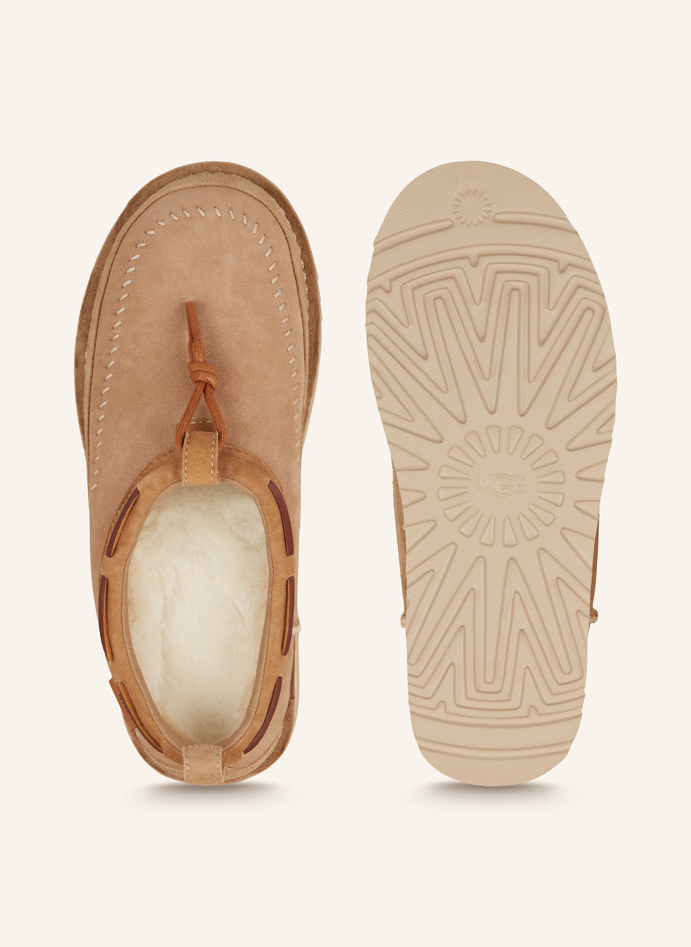 Thumbnail - Ugg Hausschuhe Tasman Crafted Regenerate beige