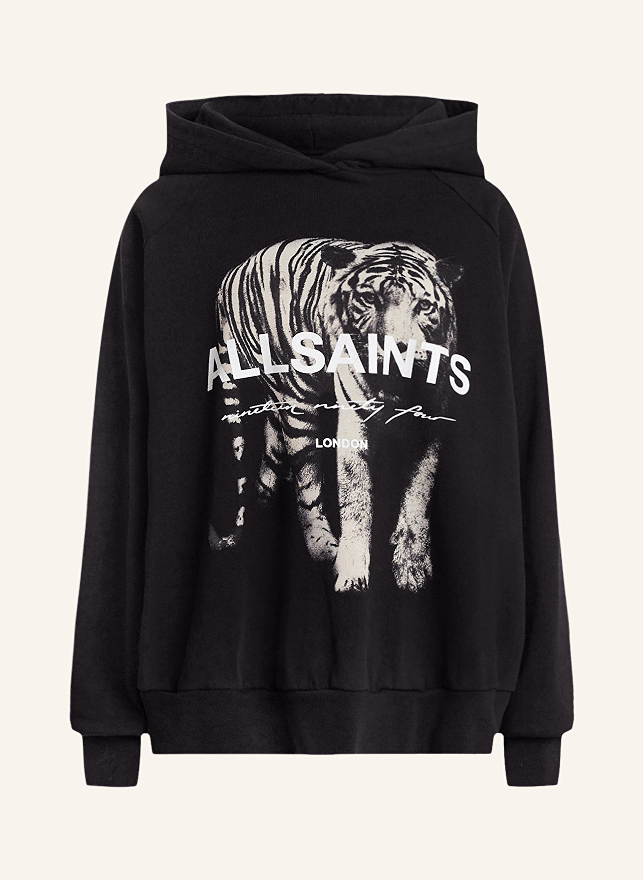ALLSAINTS Hoodie KIT TALON in schwarz weiss hellgrau