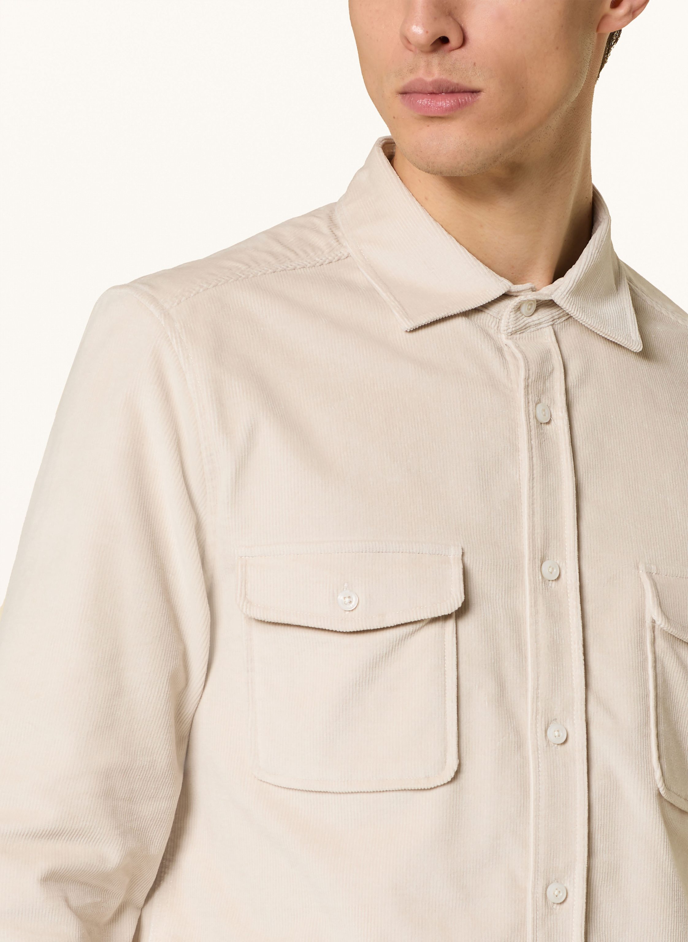 Thumbnail - Reiss Cord-Overshirt Tucci beige