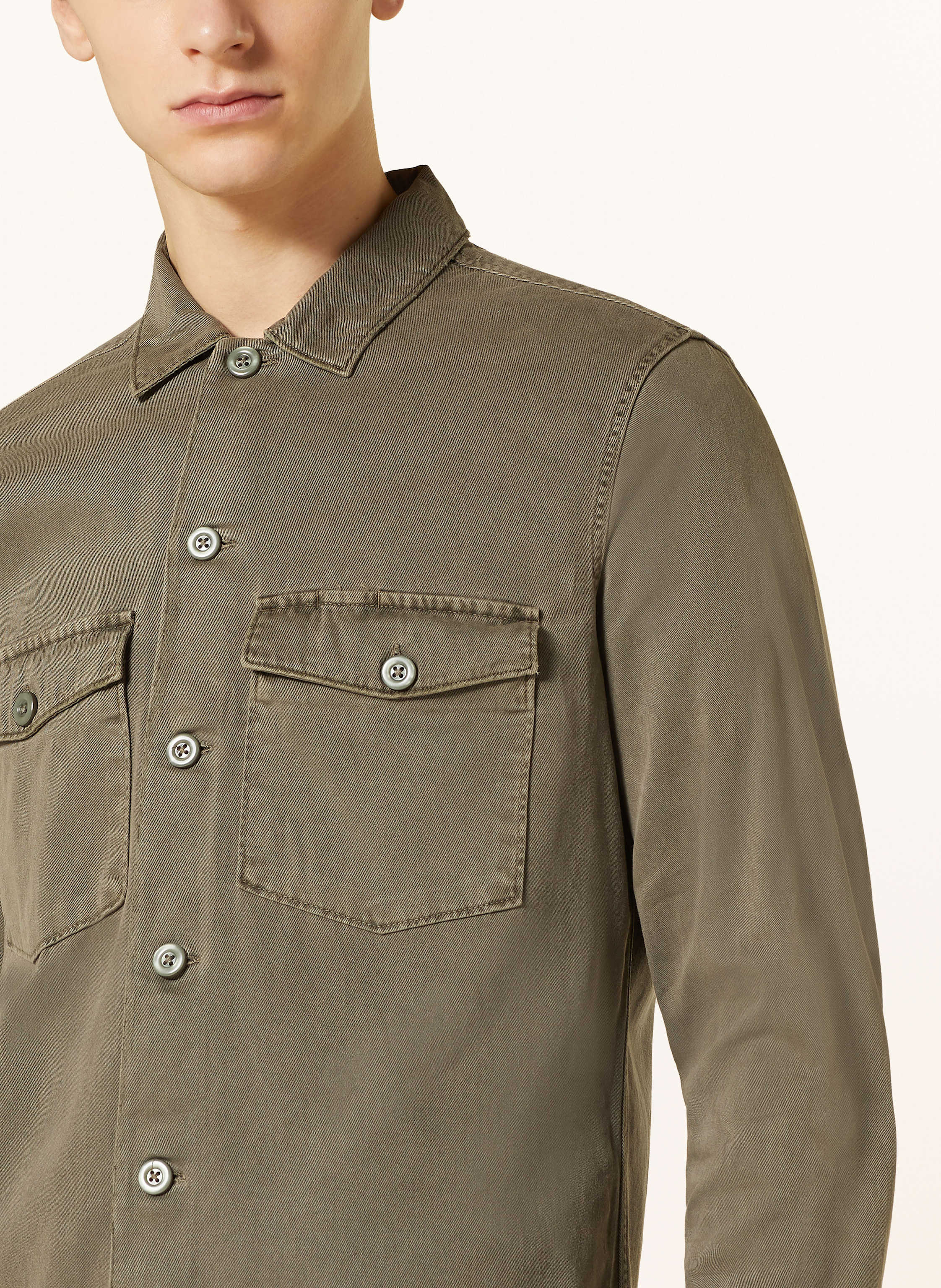Thumbnail - Allsaints Overjacket Spotter gruen