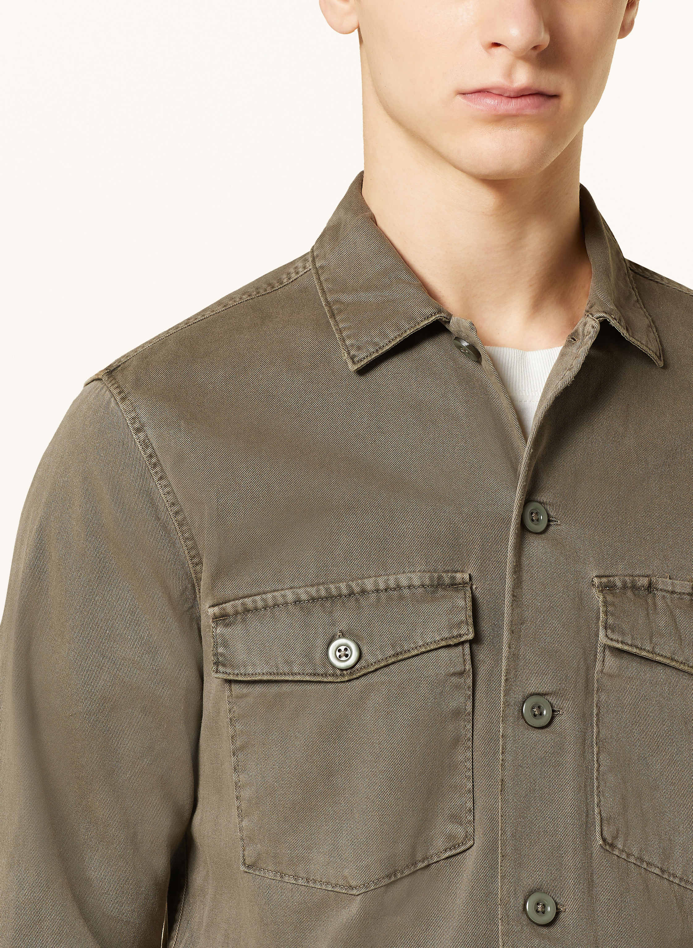 Thumbnail - Allsaints Overjacket Spotter gruen