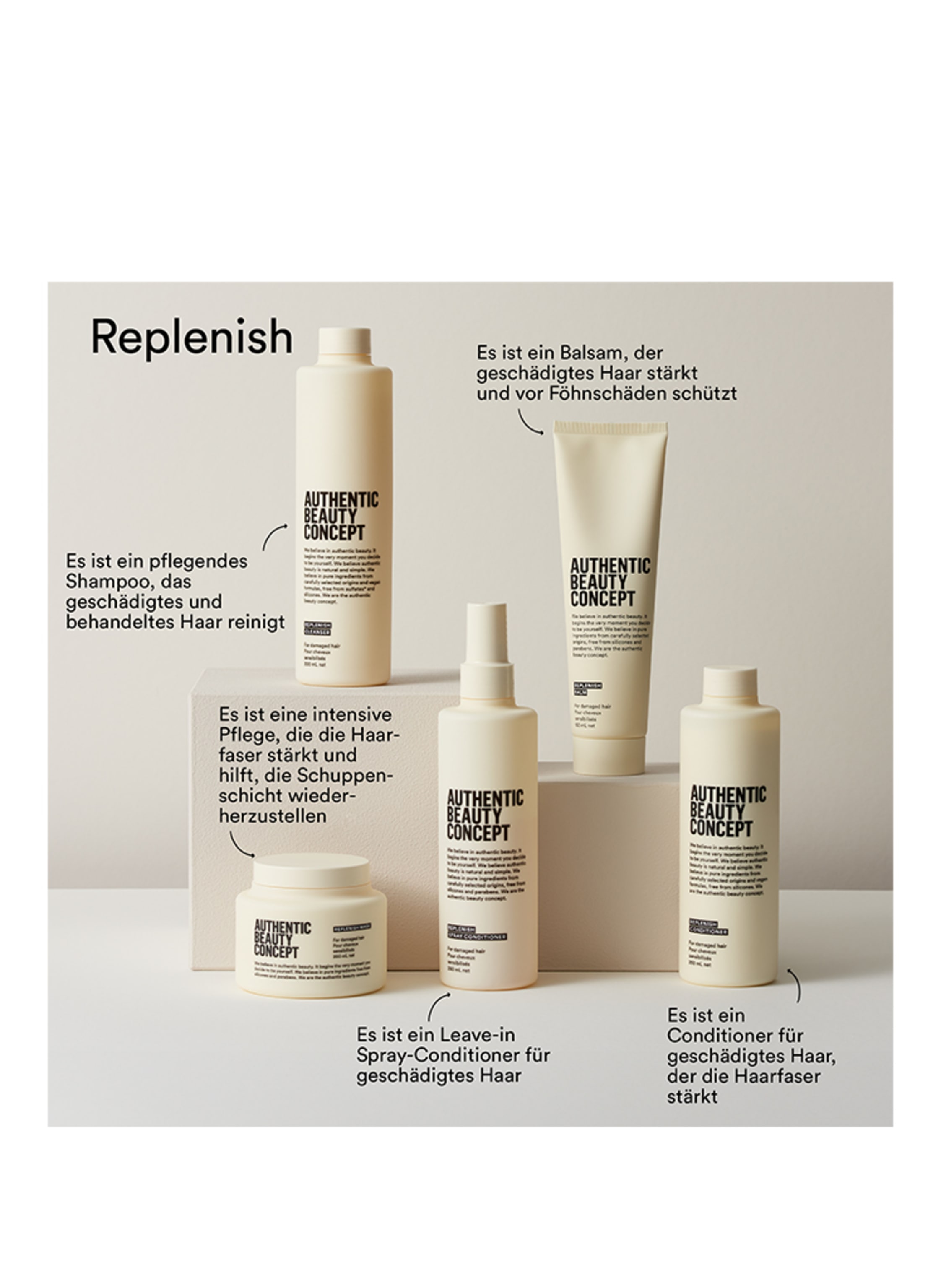Thumbnail - Authentic Beauty Concept Replenish Spray Conditioner Leave-in Conditioner 250 ml
