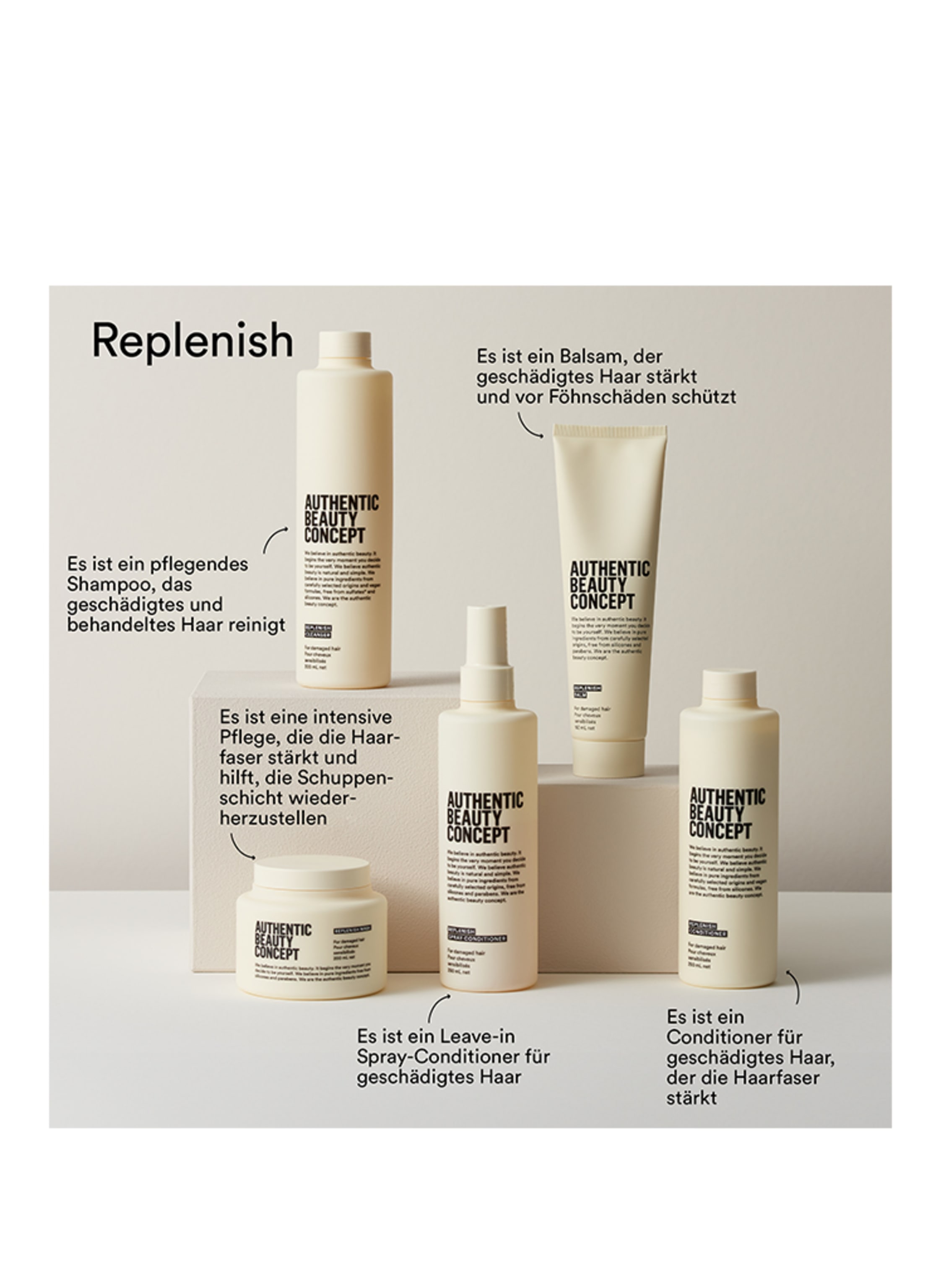 Thumbnail - Authentic Beauty Concept Replenish Balm Hitzeschutz Styling Balsam 150 ml