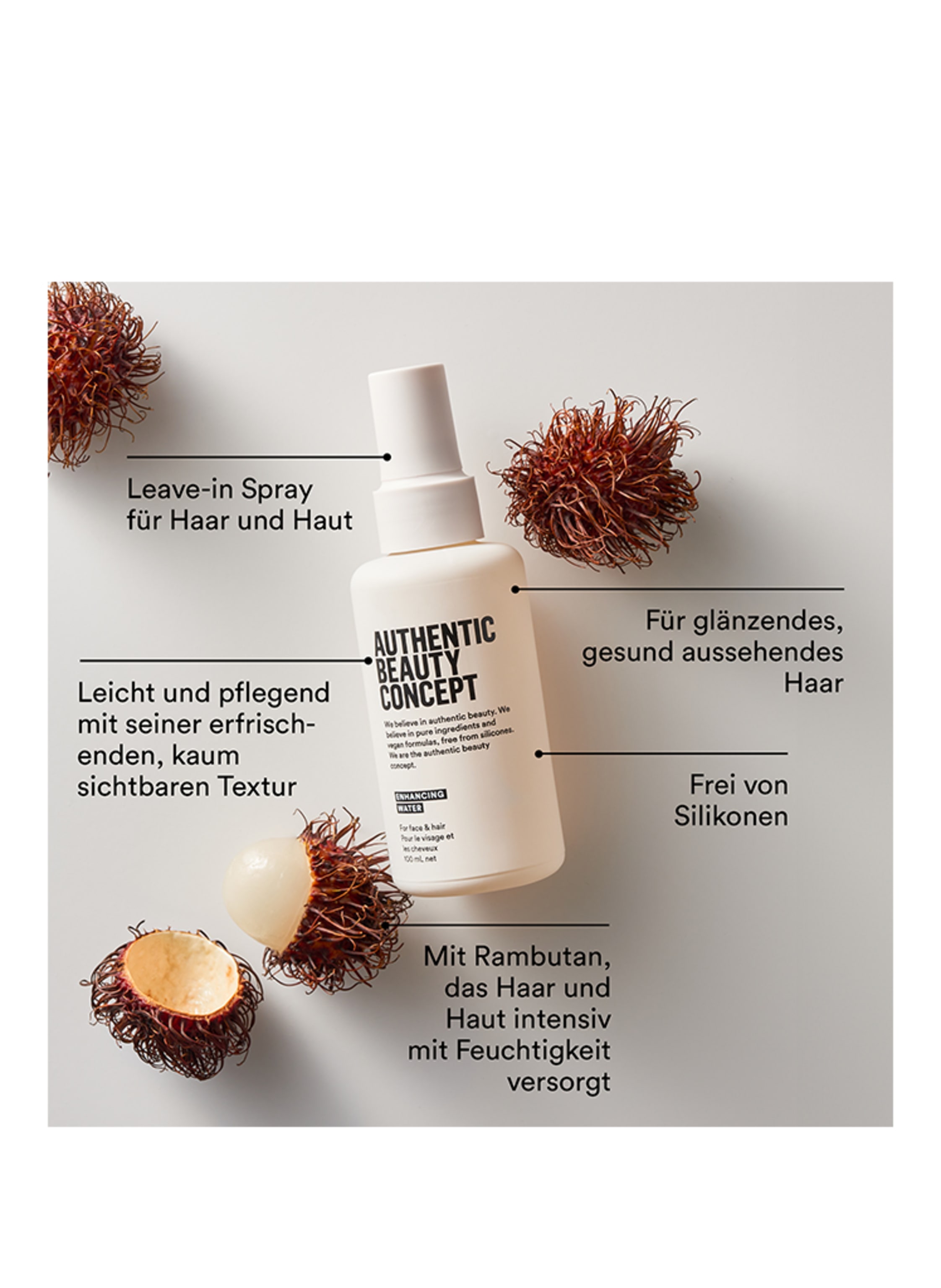 Thumbnail - Authentic Beauty Concept Enhancing Water Haar- und Gesichtsspray 100 ml