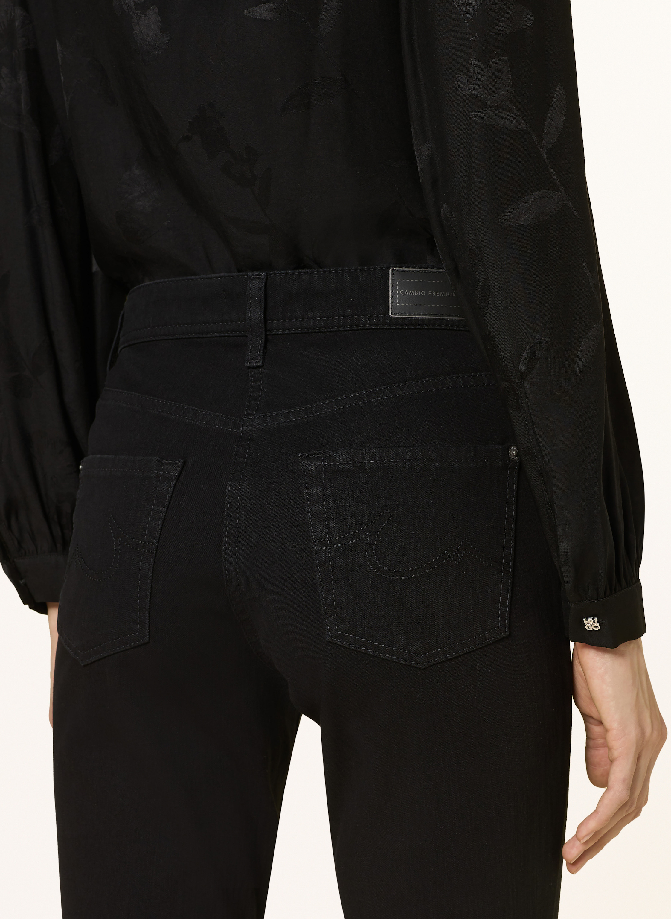 Thumbnail - Cambio Skinny Jeans Parla schwarz