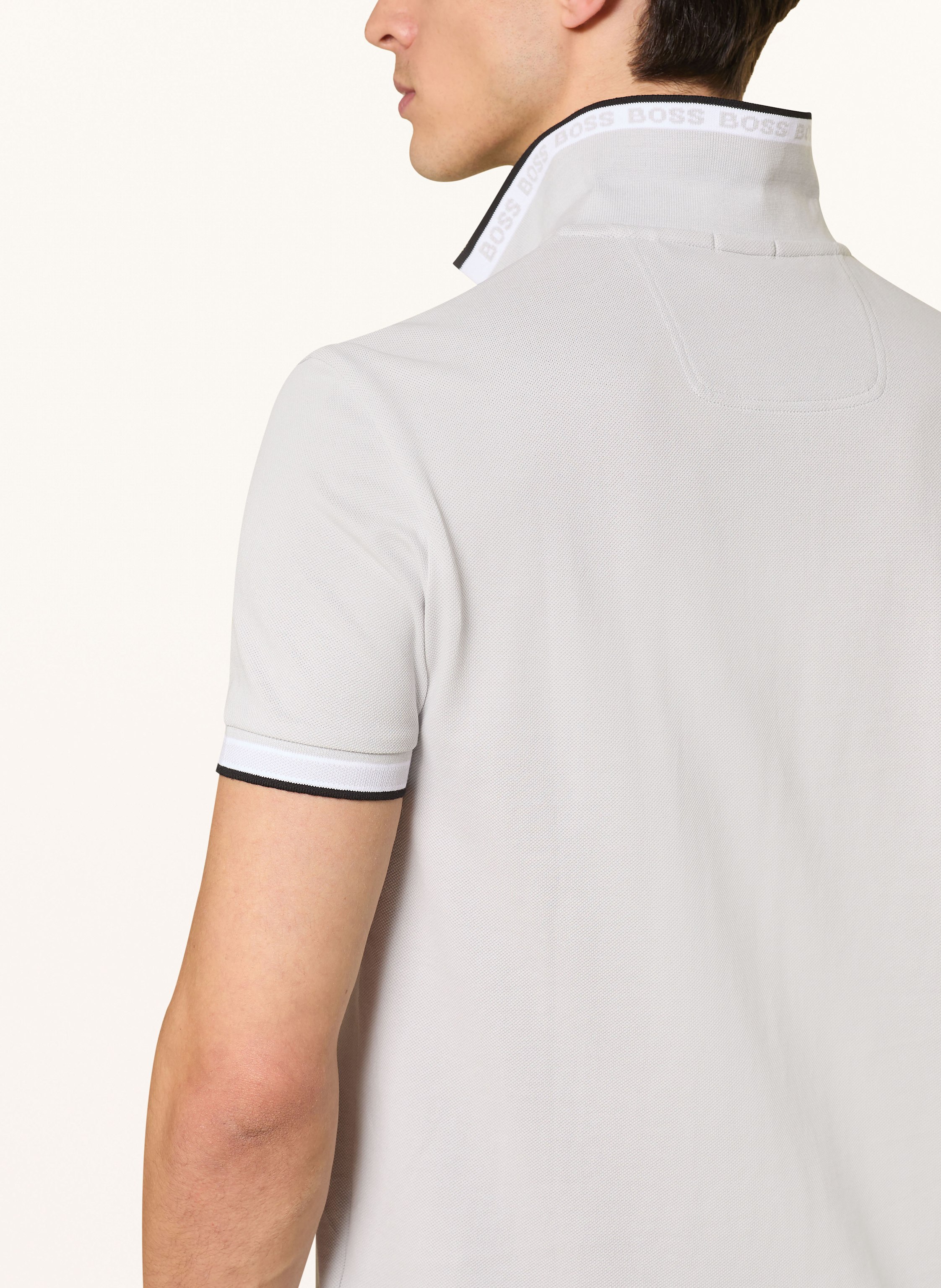 Thumbnail - Boss Piqué-Poloshirt Paddy Curved Regular Fit grau