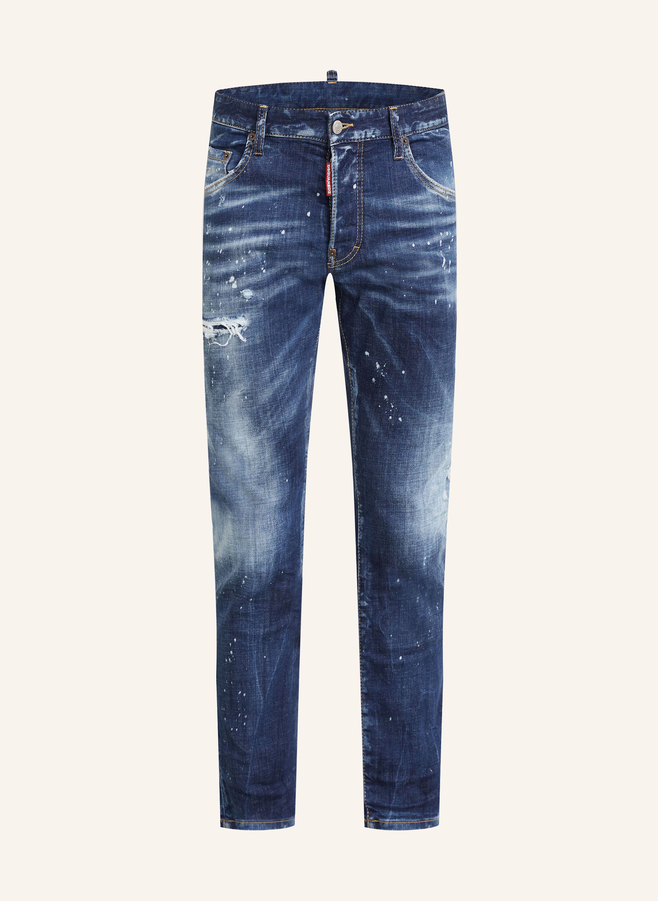 Saint laurent paint splatter jeans cheap