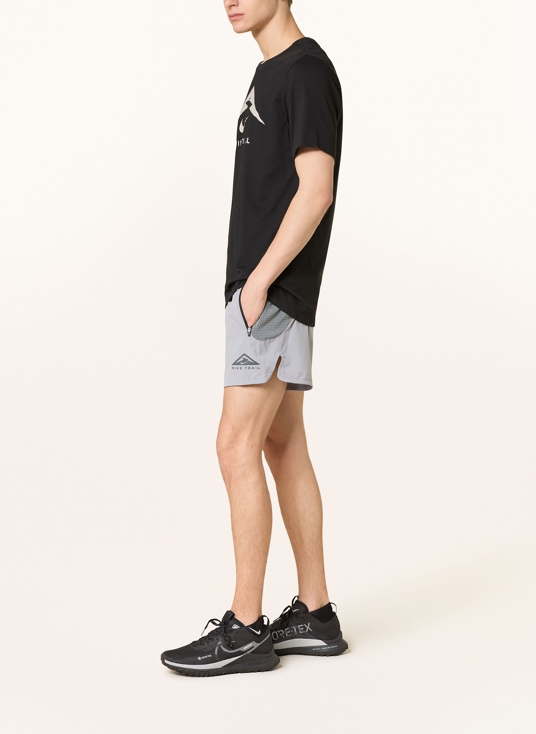 Thumbnail - Nike 2-In-1-Laufshorts Trail Second Sunrise grau