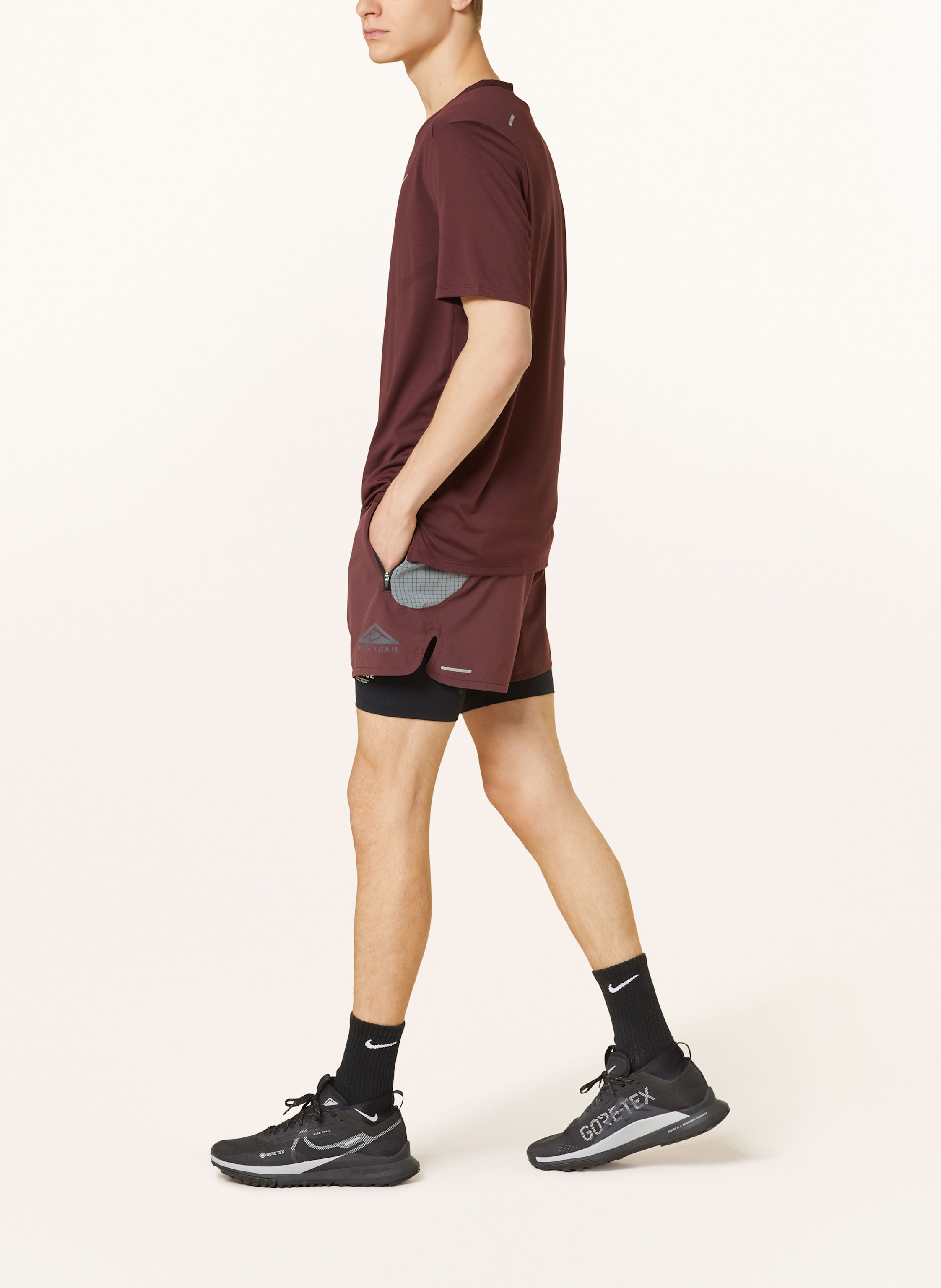 Thumbnail - Nike 2-In-1-Laufshorts Trail Second Sunrise rot