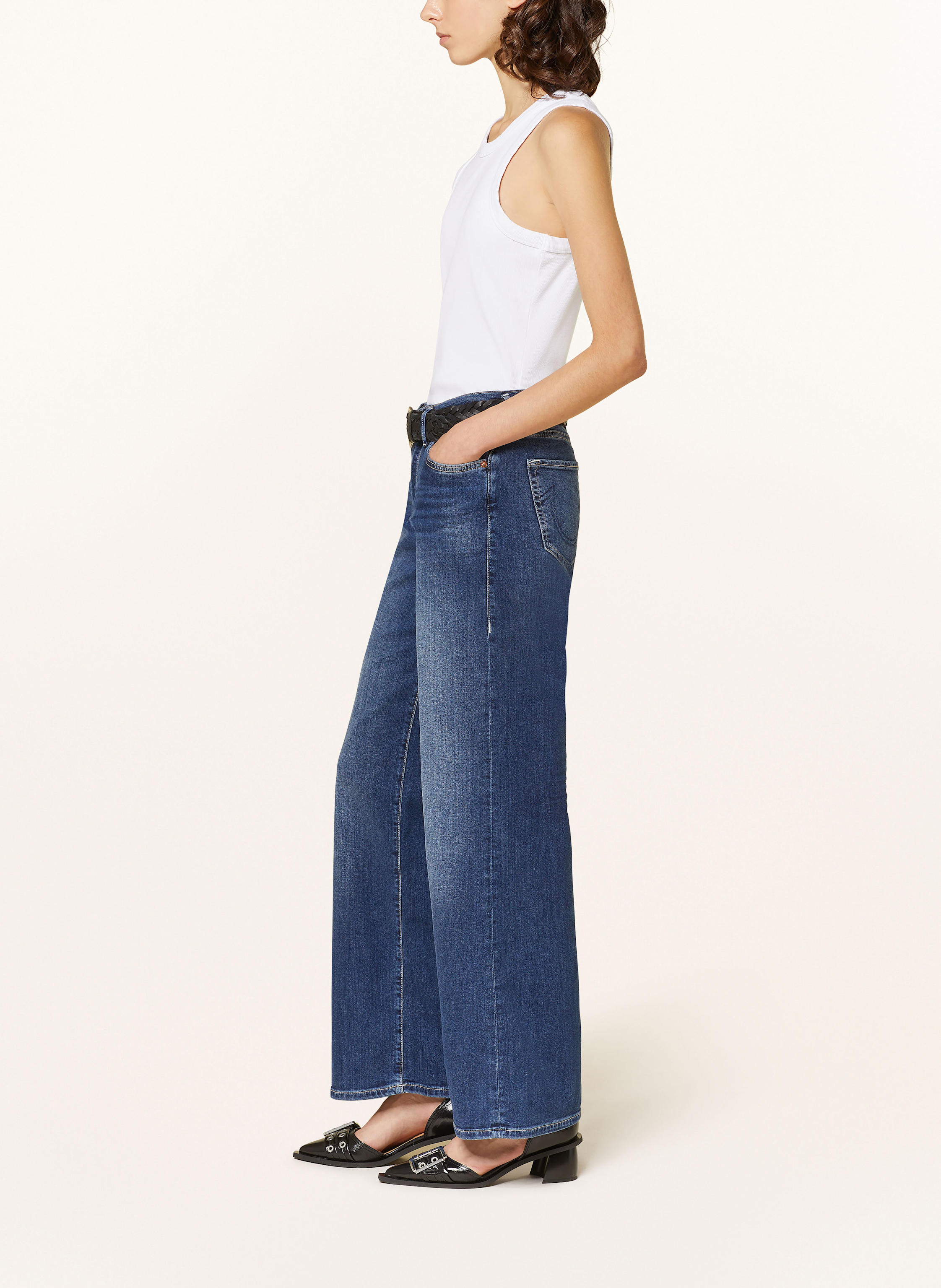 Thumbnail - True Religion Straight Jeans Shirly blau