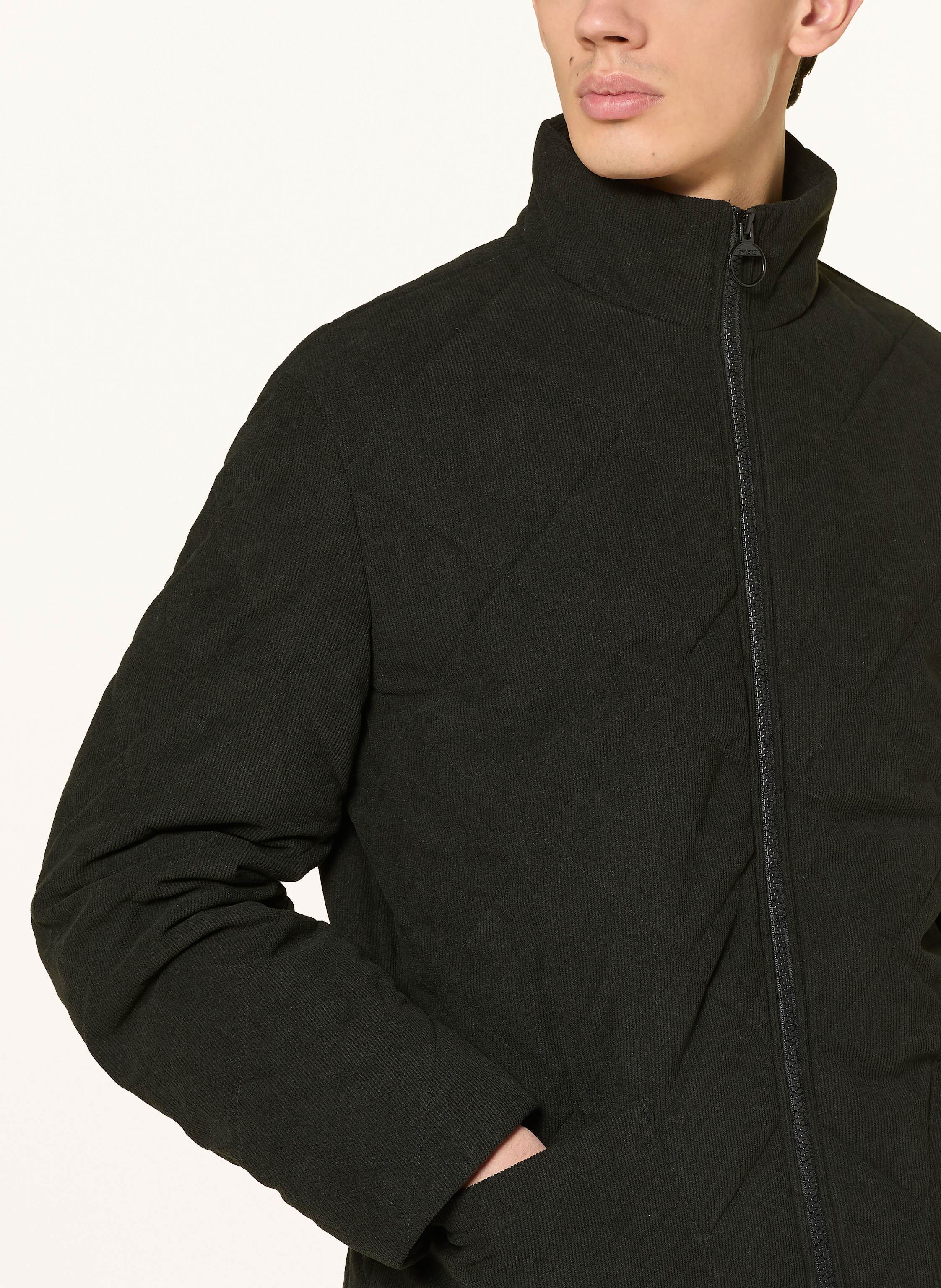 Thumbnail - Barbour Steppjacke Liddesdale Aus Cord schwarz