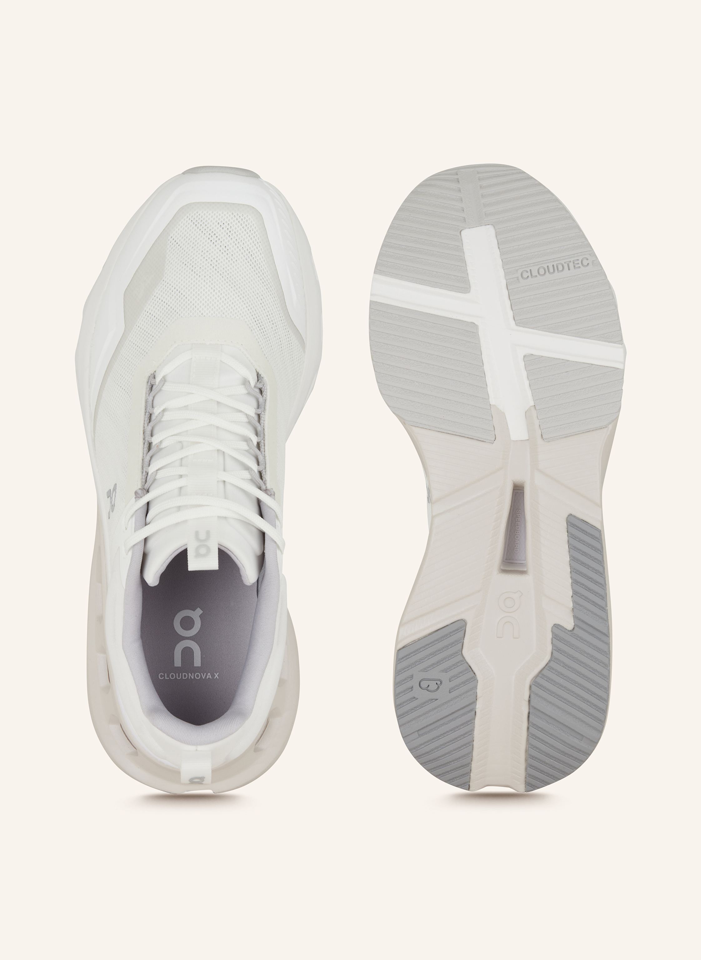 Thumbnail - On Fitnessschuhe Cloudnova X weiss