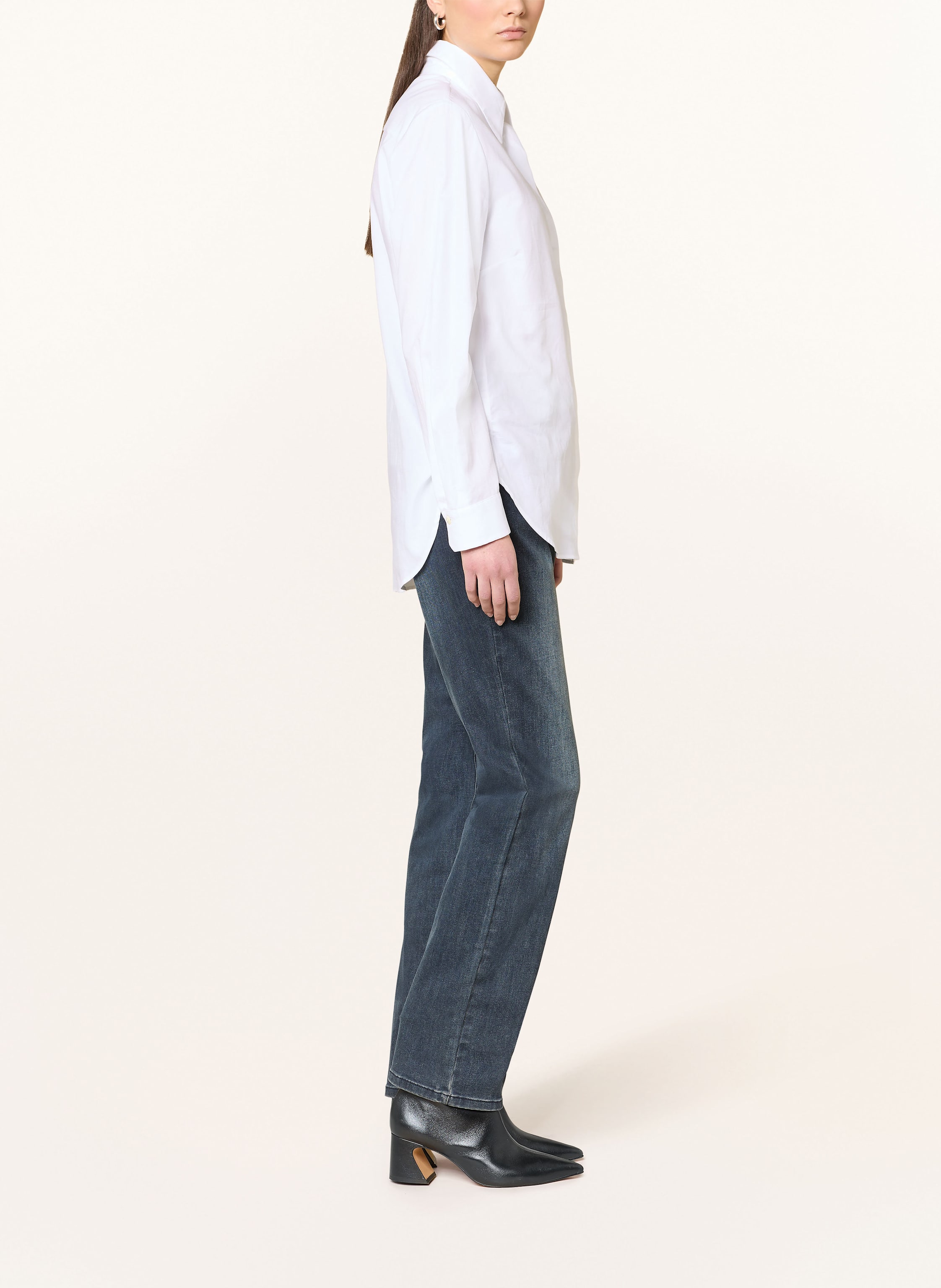 Thumbnail - Elena Miro Straight Jeans grau