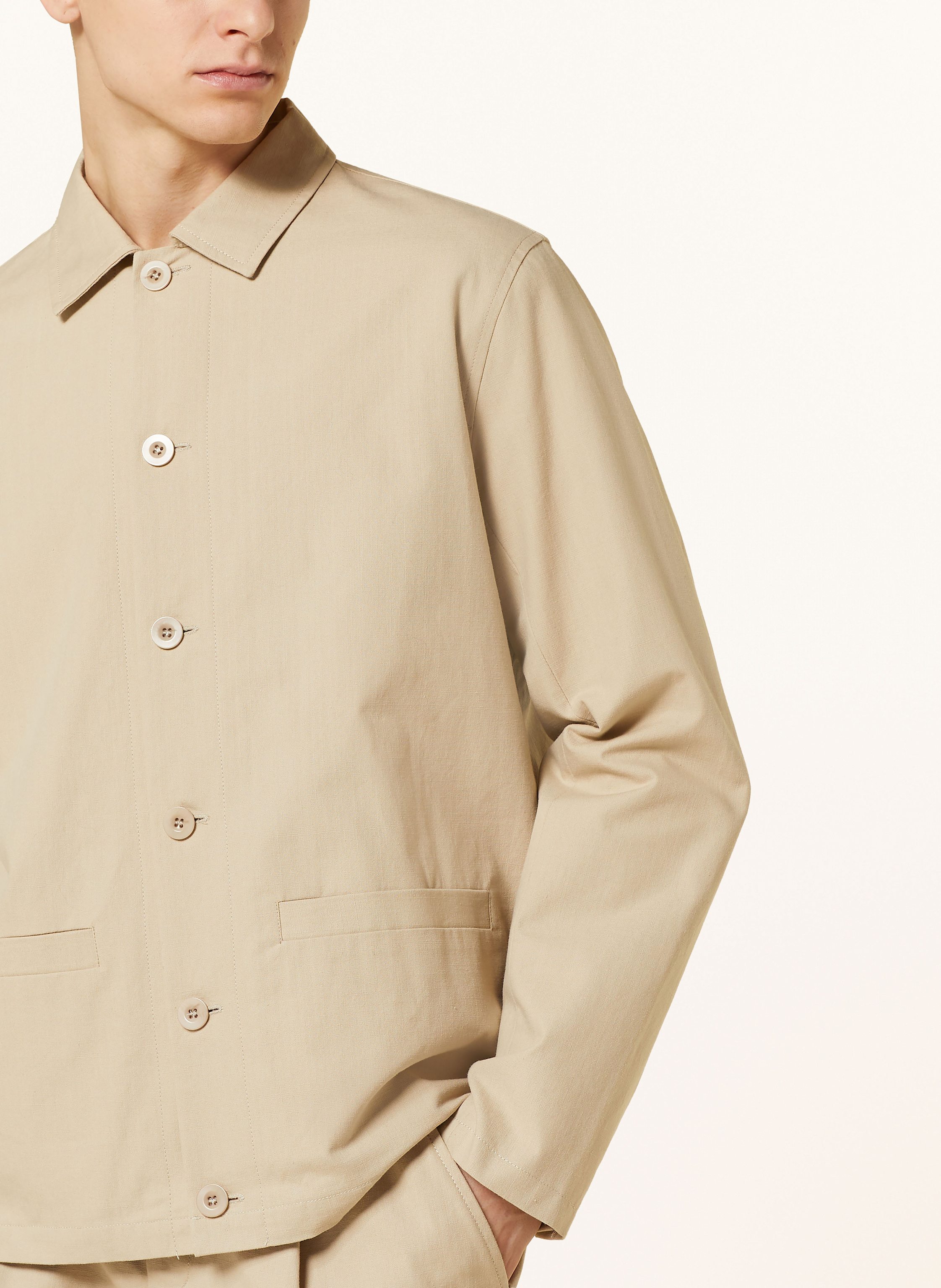 Thumbnail - A.P.C. Overjacket Rodney beige