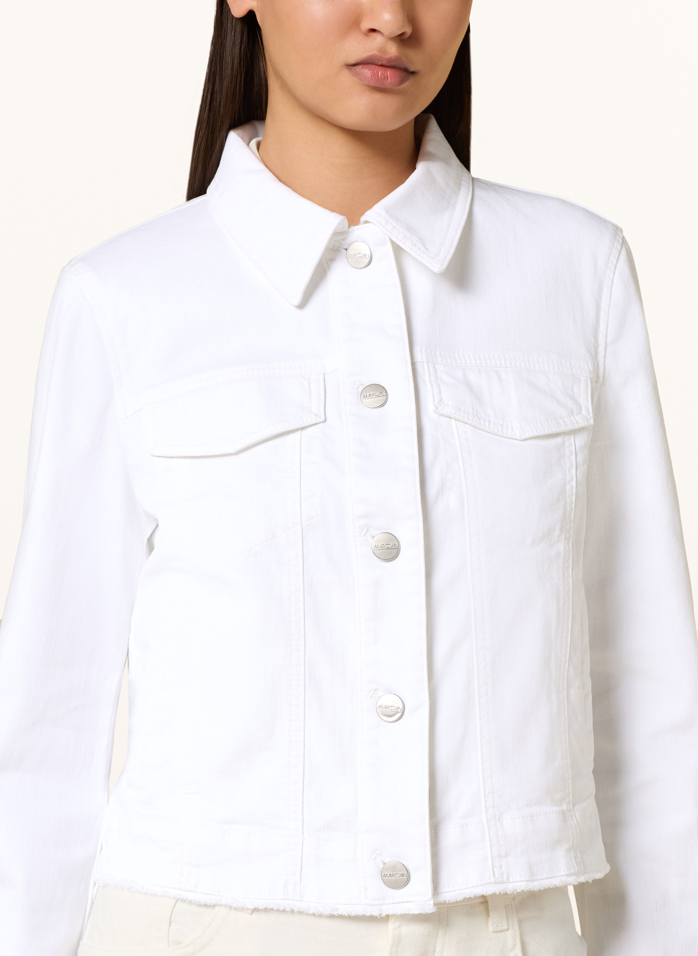 Thumbnail - Marc Cain Jeansjacke weiss