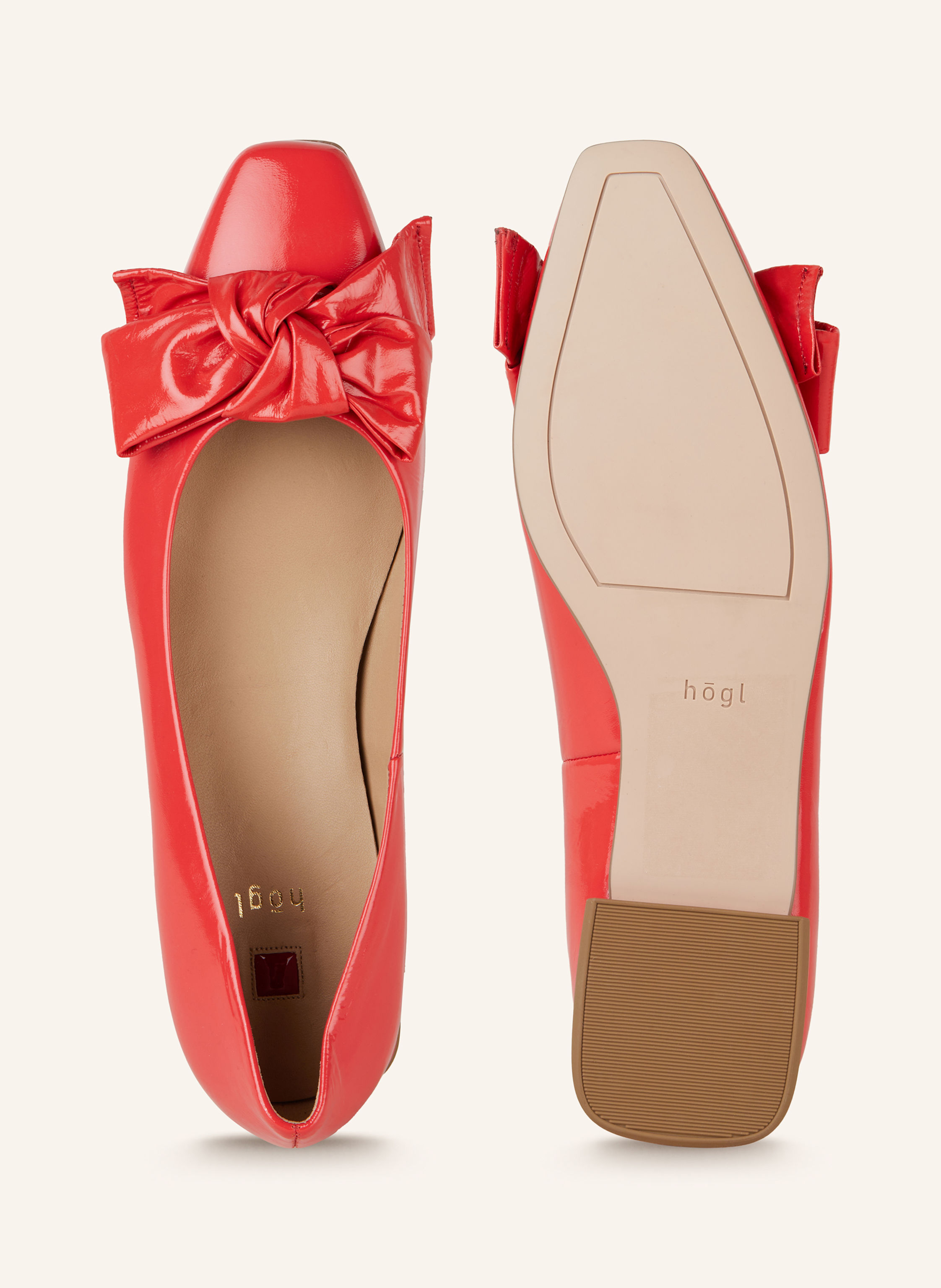 Thumbnail - Högl Lackballerinas orange