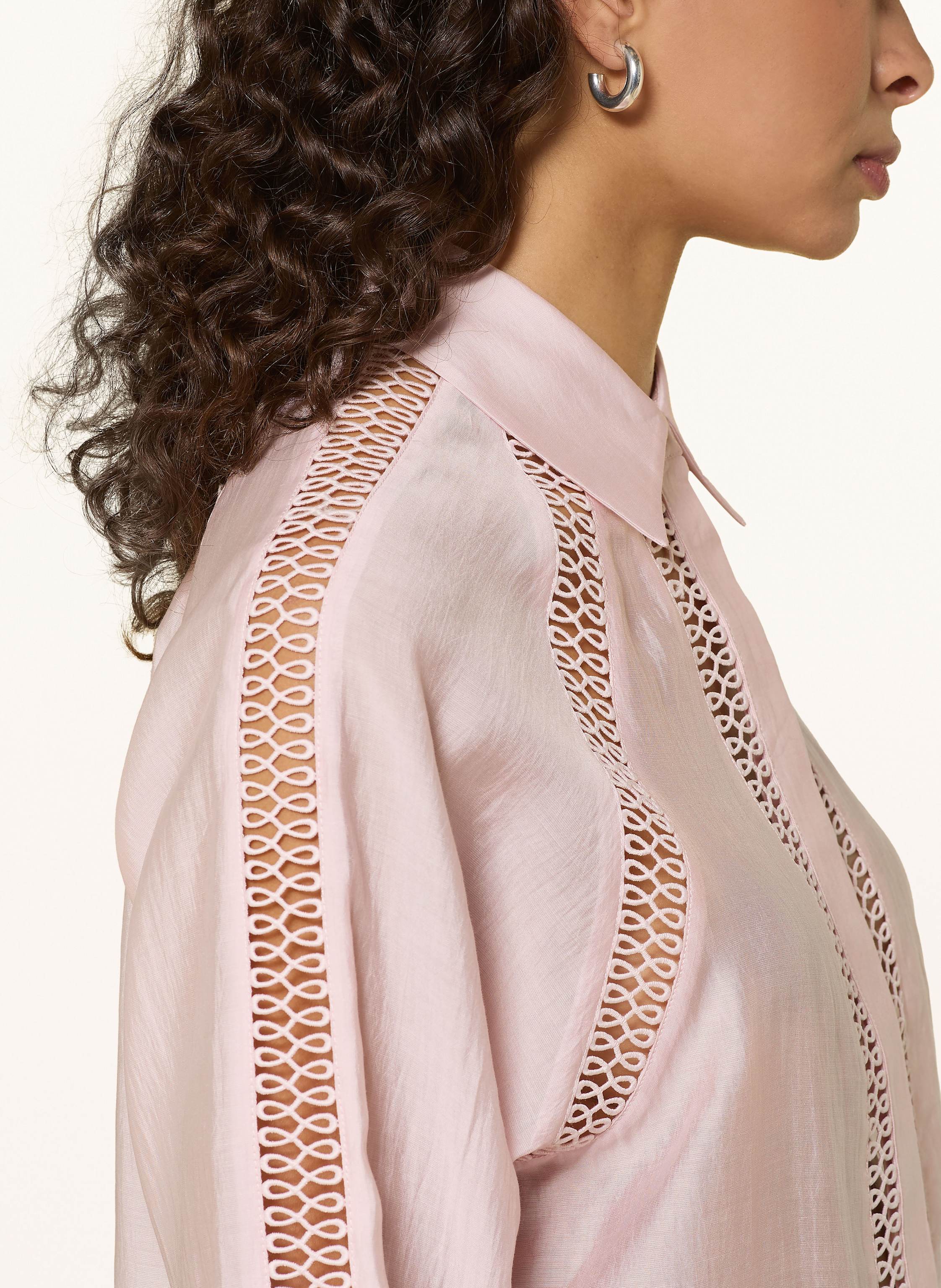Thumbnail - Copenhagen Muse Hemdbluse Cmmolly Mit Spitze rosa