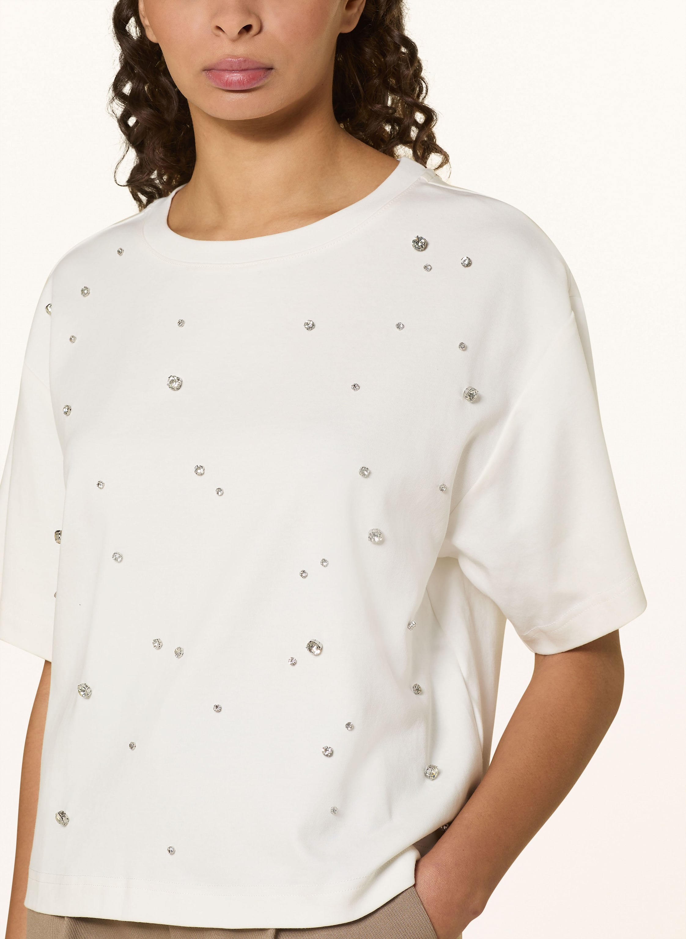 Thumbnail - Copenhagen Muse T-Shirt Cmmuse Mit Schmucksteinen weiss