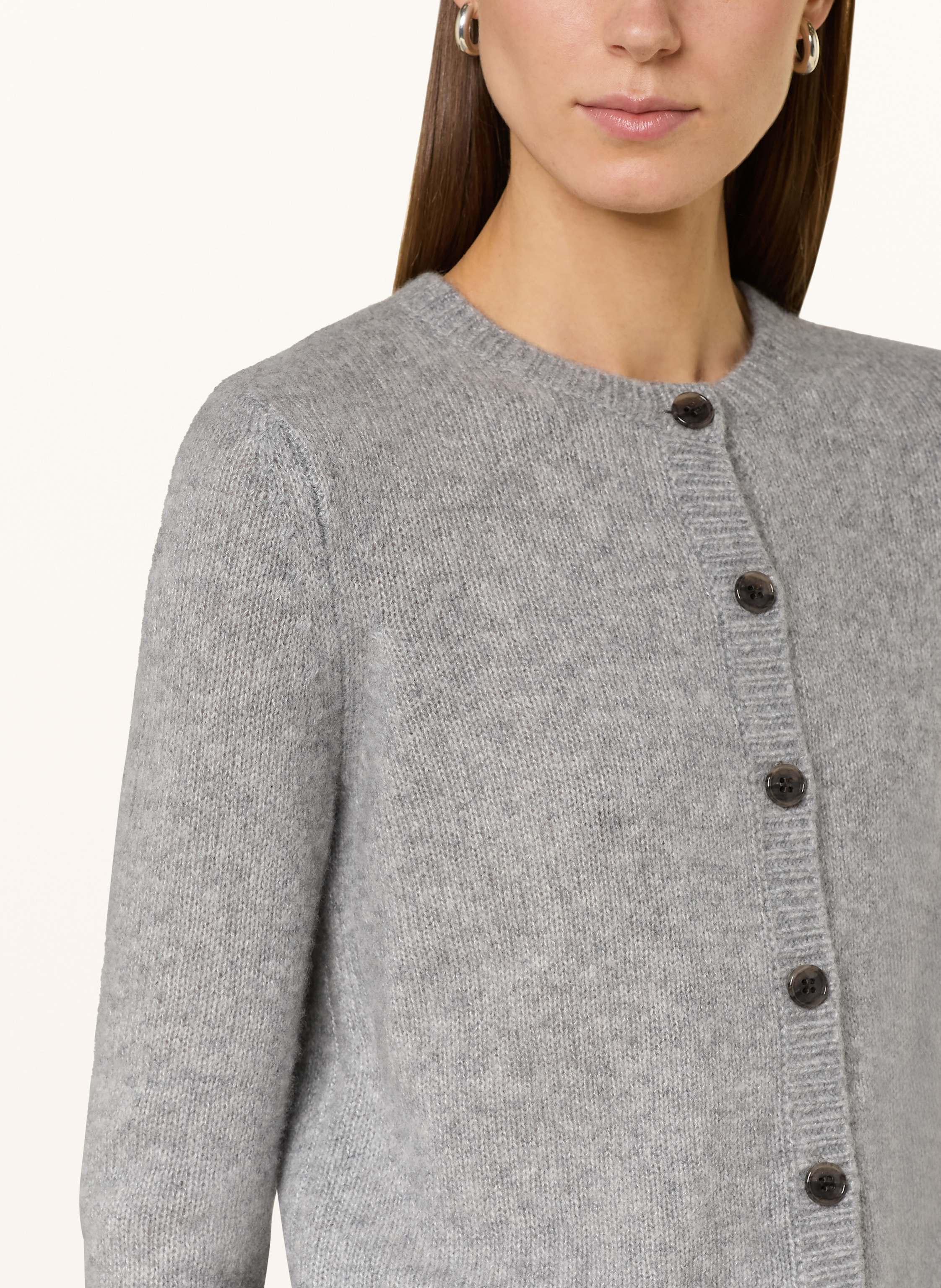 Thumbnail - Lisa Yang Strickjacke Felicia Mit Cashmere grau