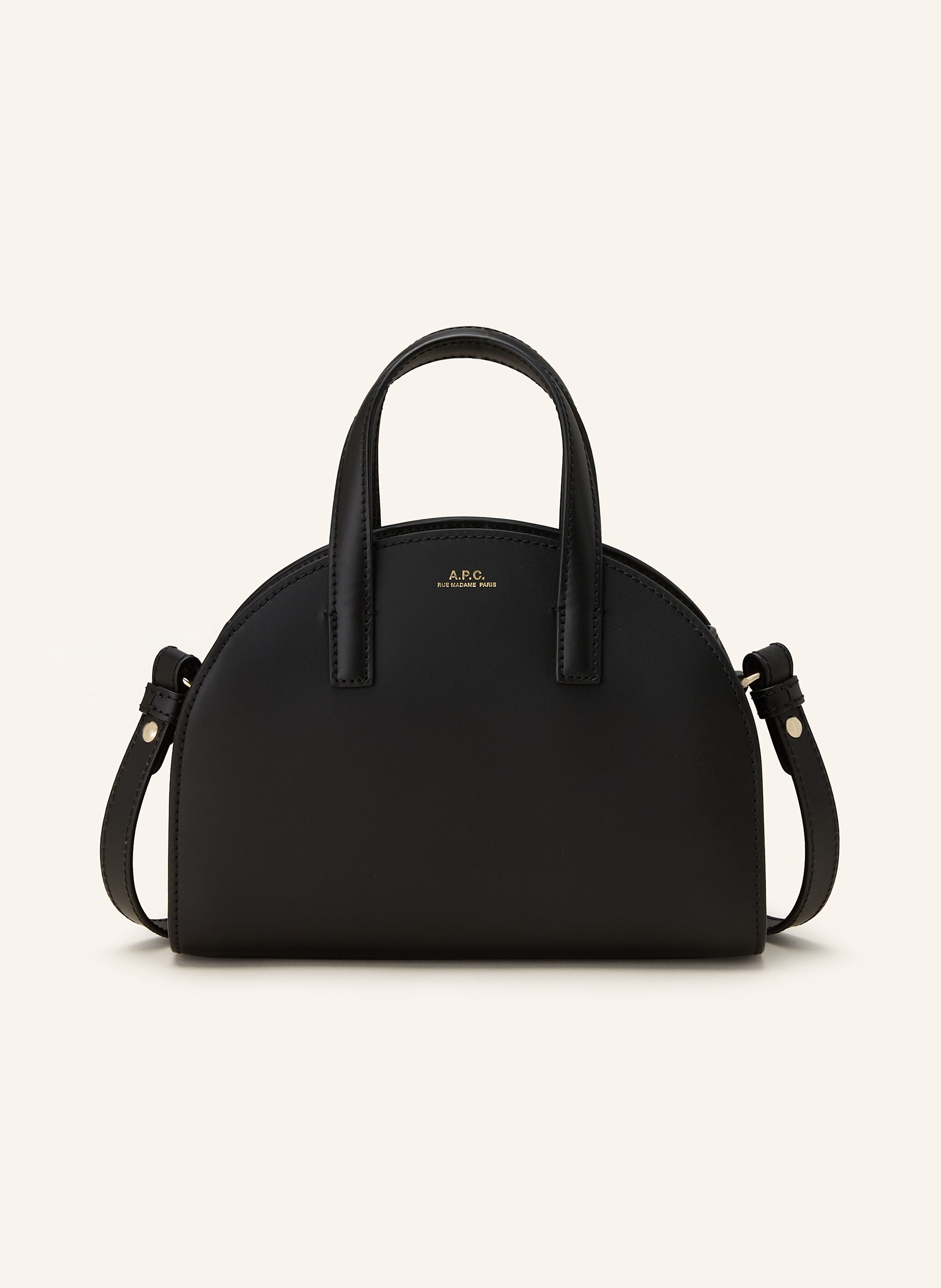 A.P.C. Umhangetasche DEMI LUNE SMALL in schwarz