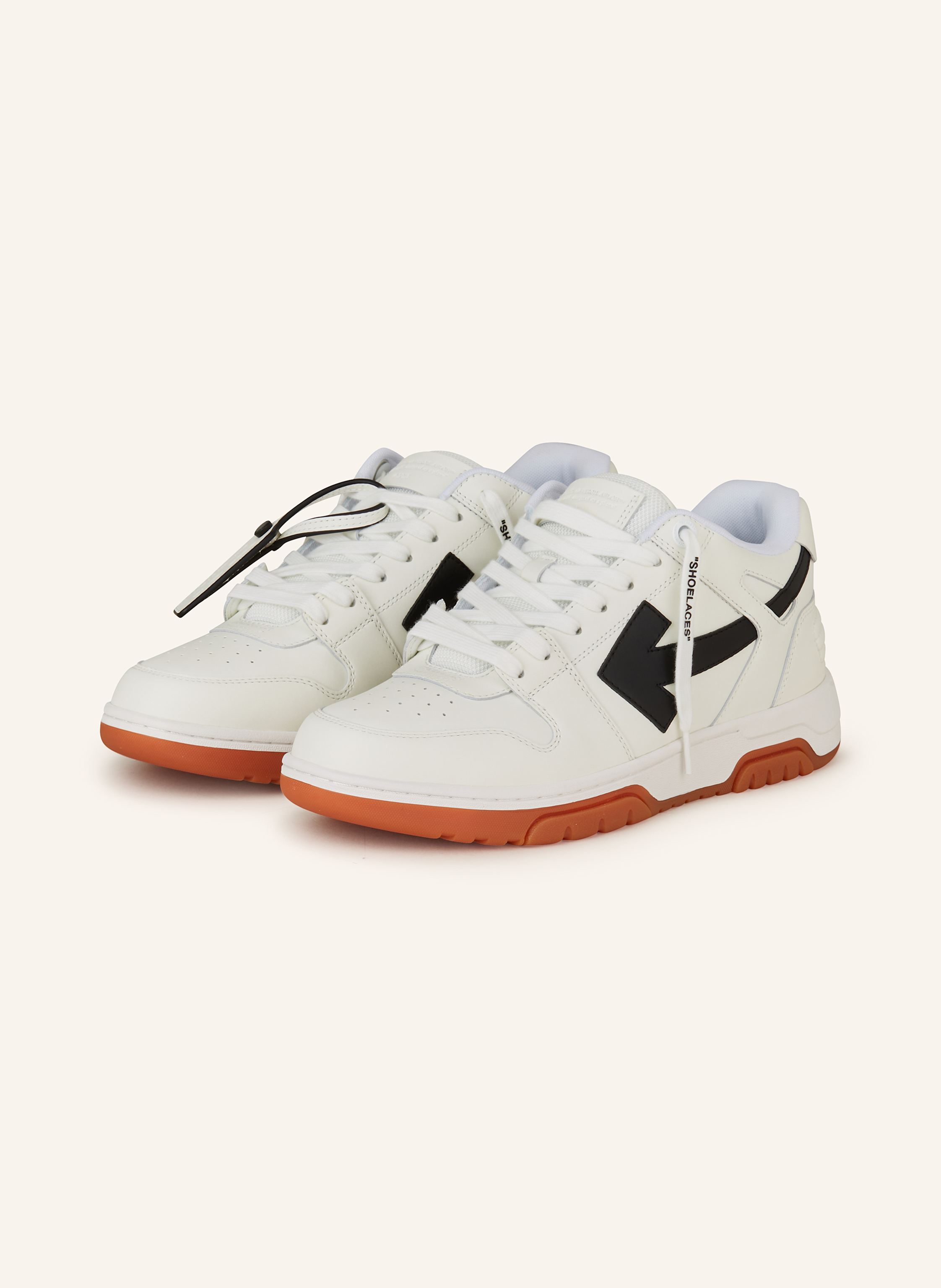 Off White Sneaker OUT OF OFFICE in ecru schwarz