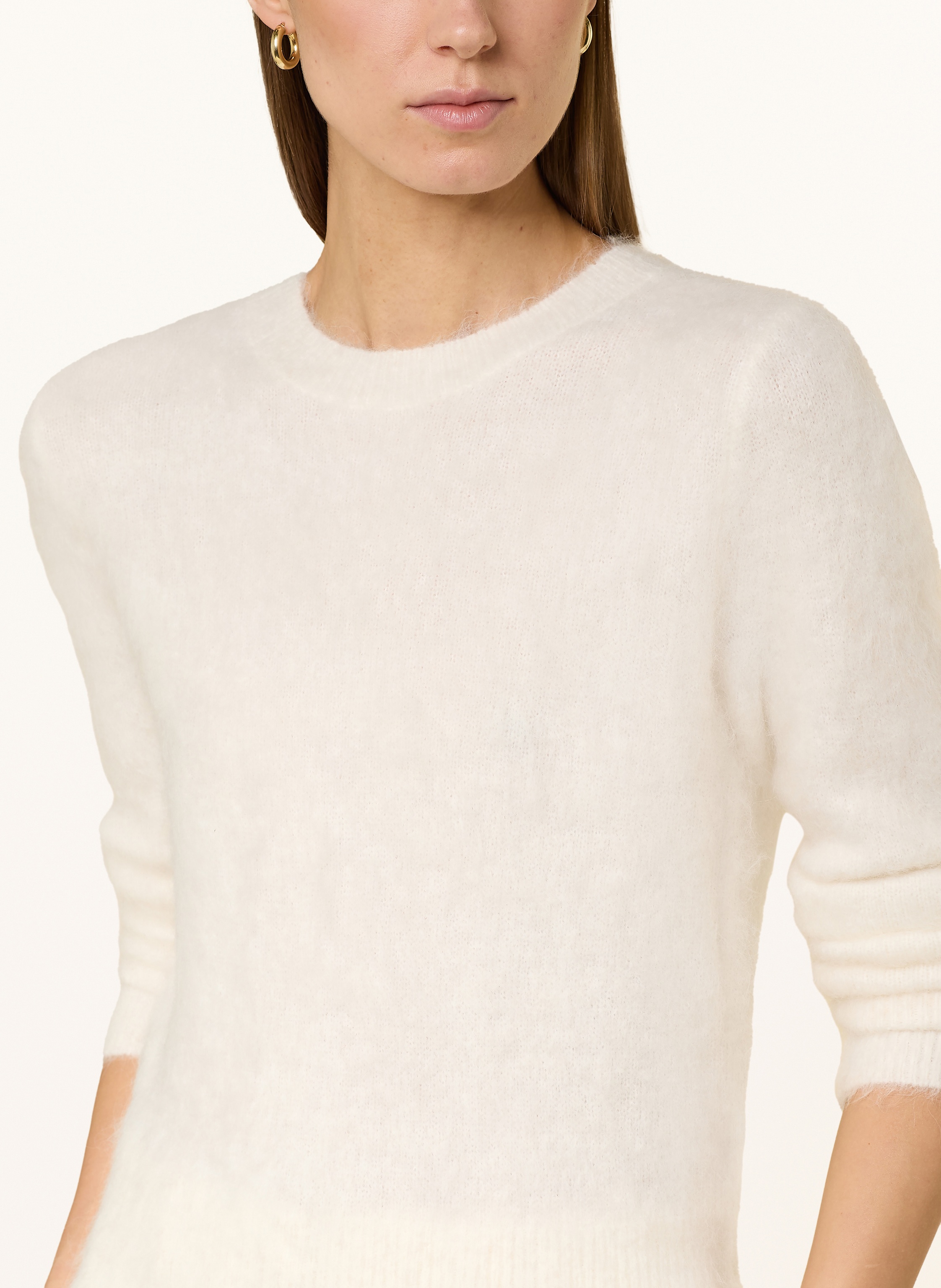 Thumbnail - Boss Pullover Fleuretty Mit Alpaka weiss