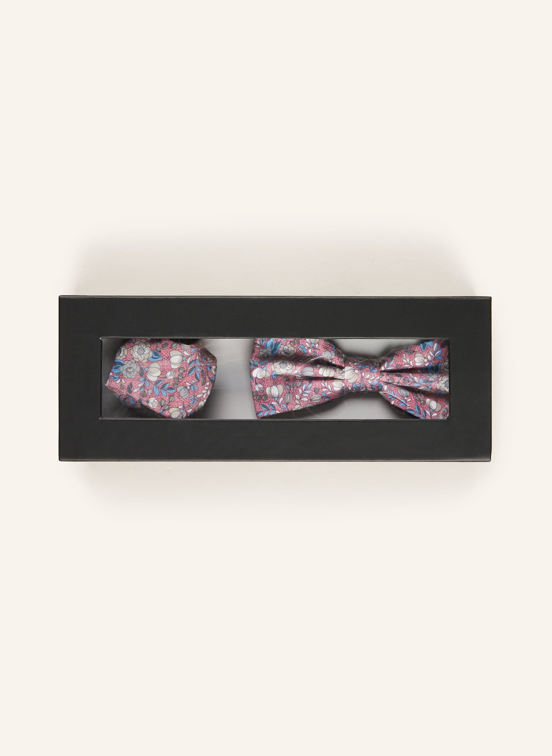 Thumbnail - Paul Set: Fliege Und Einstecktuch rosa