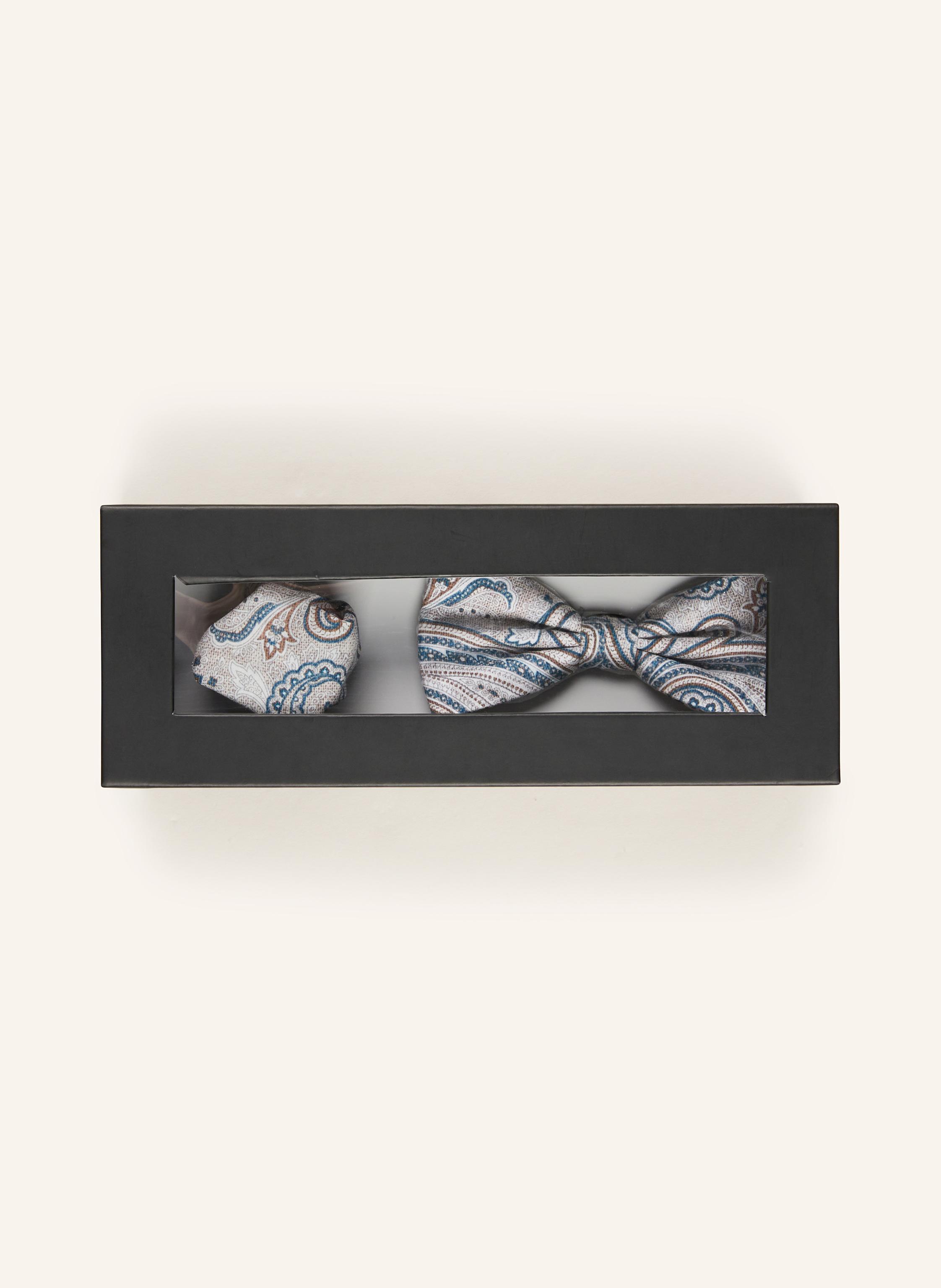 Thumbnail - Paul Set: Fliege Und Einstecktuch beige