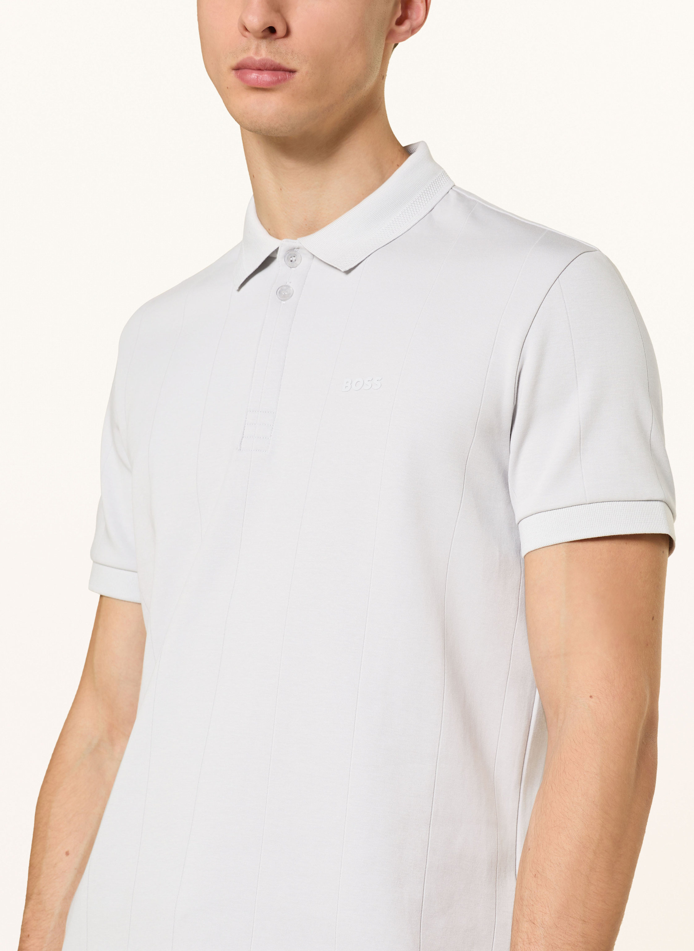 Thumbnail - Boss Jersey-Poloshirt Paddy Curved Regular Fit grau