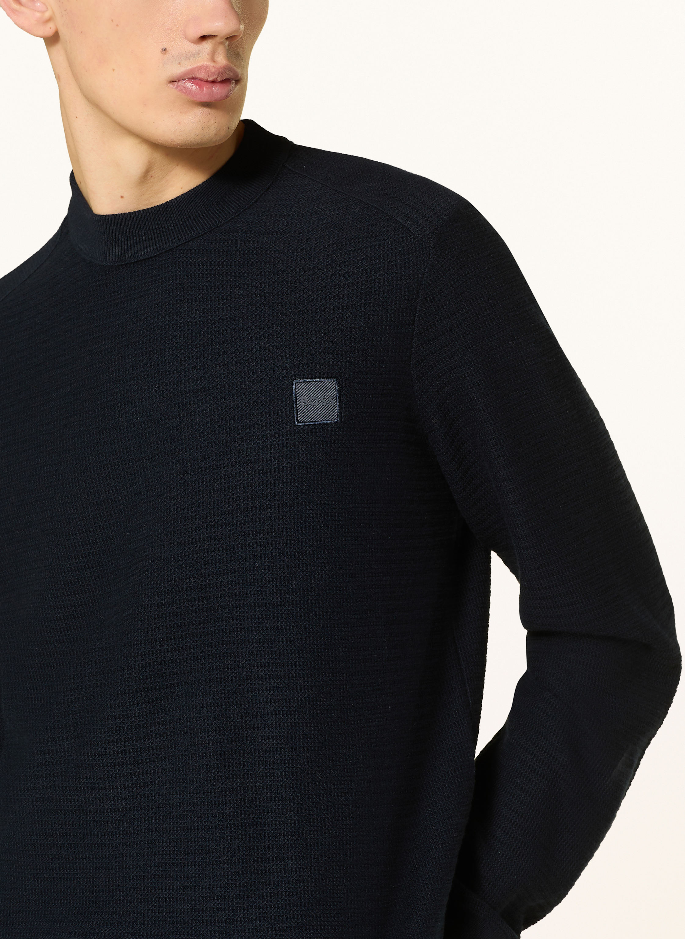 Thumbnail - Boss Pullover Anion blau