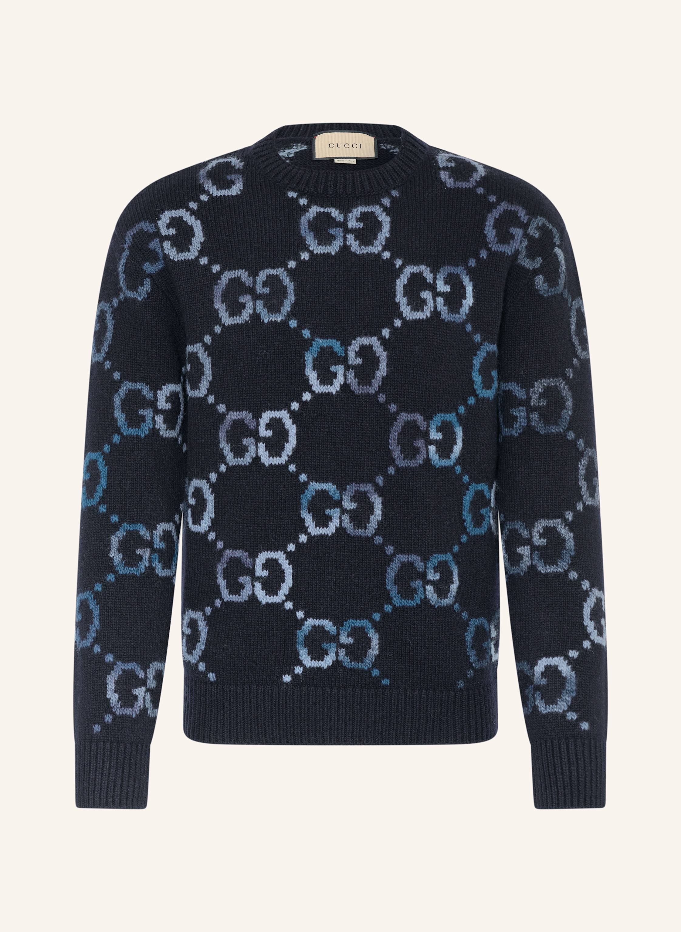 GUCCI Pullover in dunkelblau/ blau