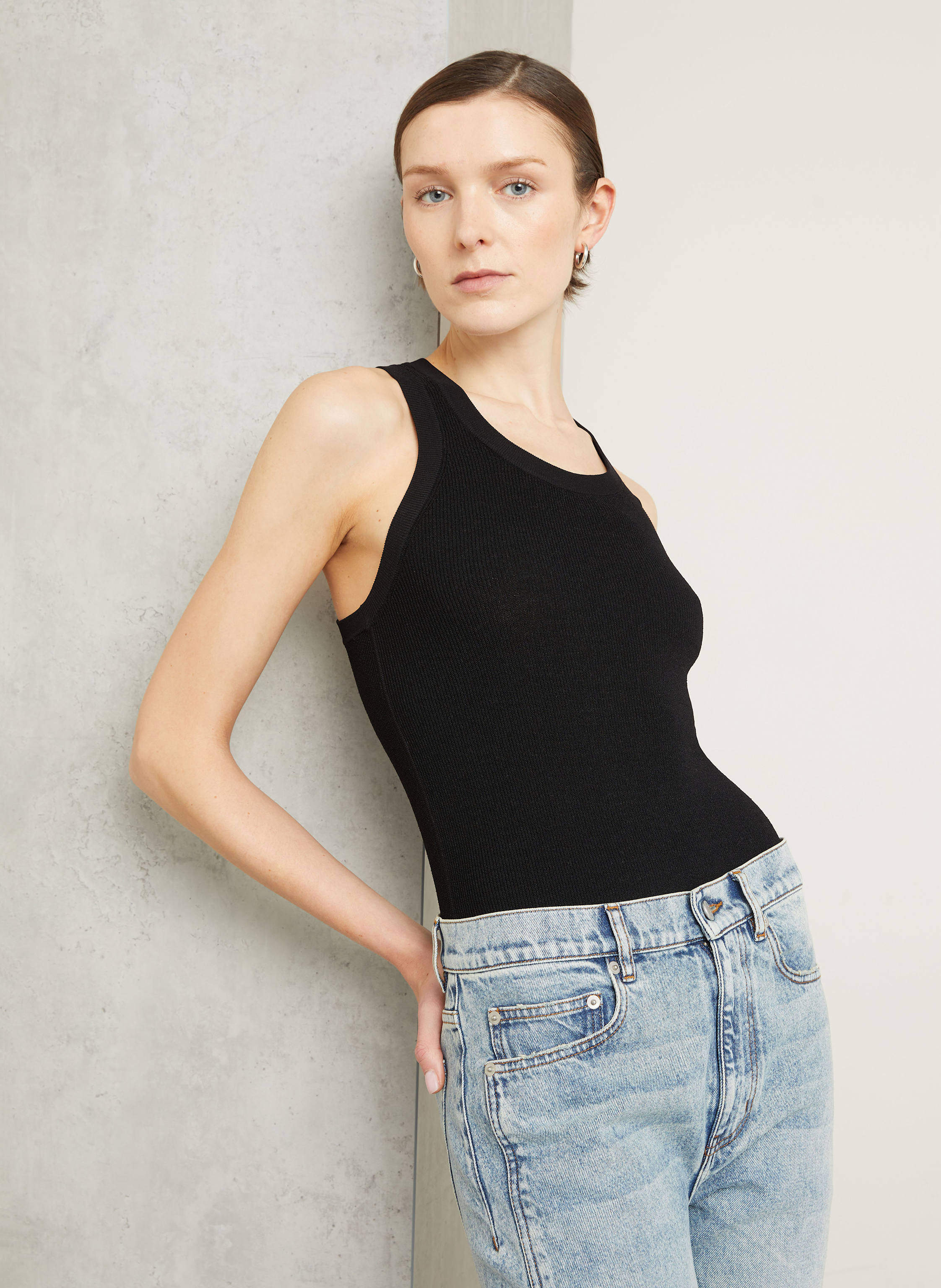 Thumbnail - Proenza Schouler Strick-Top Roberts schwarz