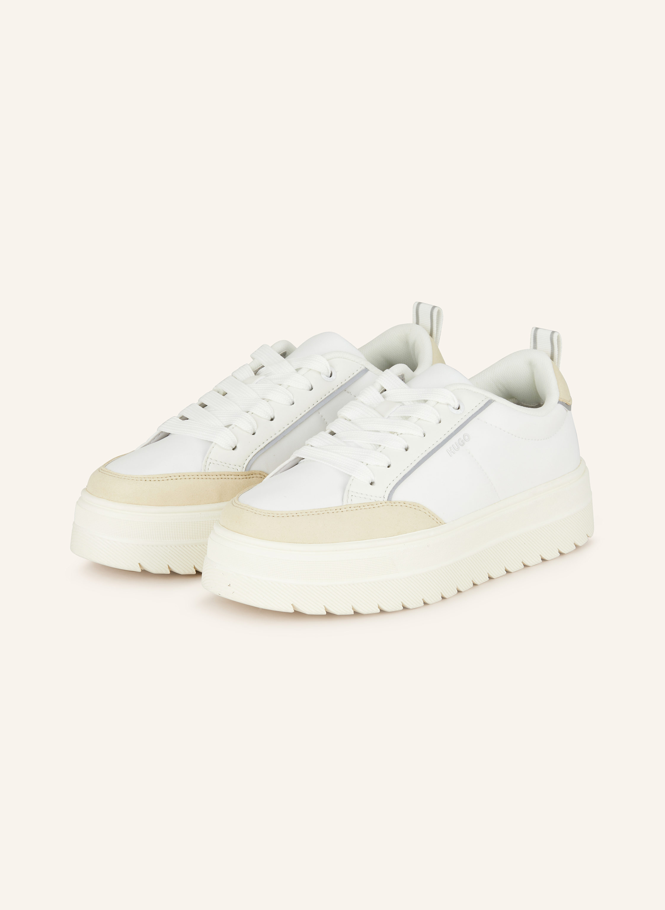 HUGO Lyssa_Tenn_Fly, Scarpe da Ginnastica Donna, Open White, 37 EU
