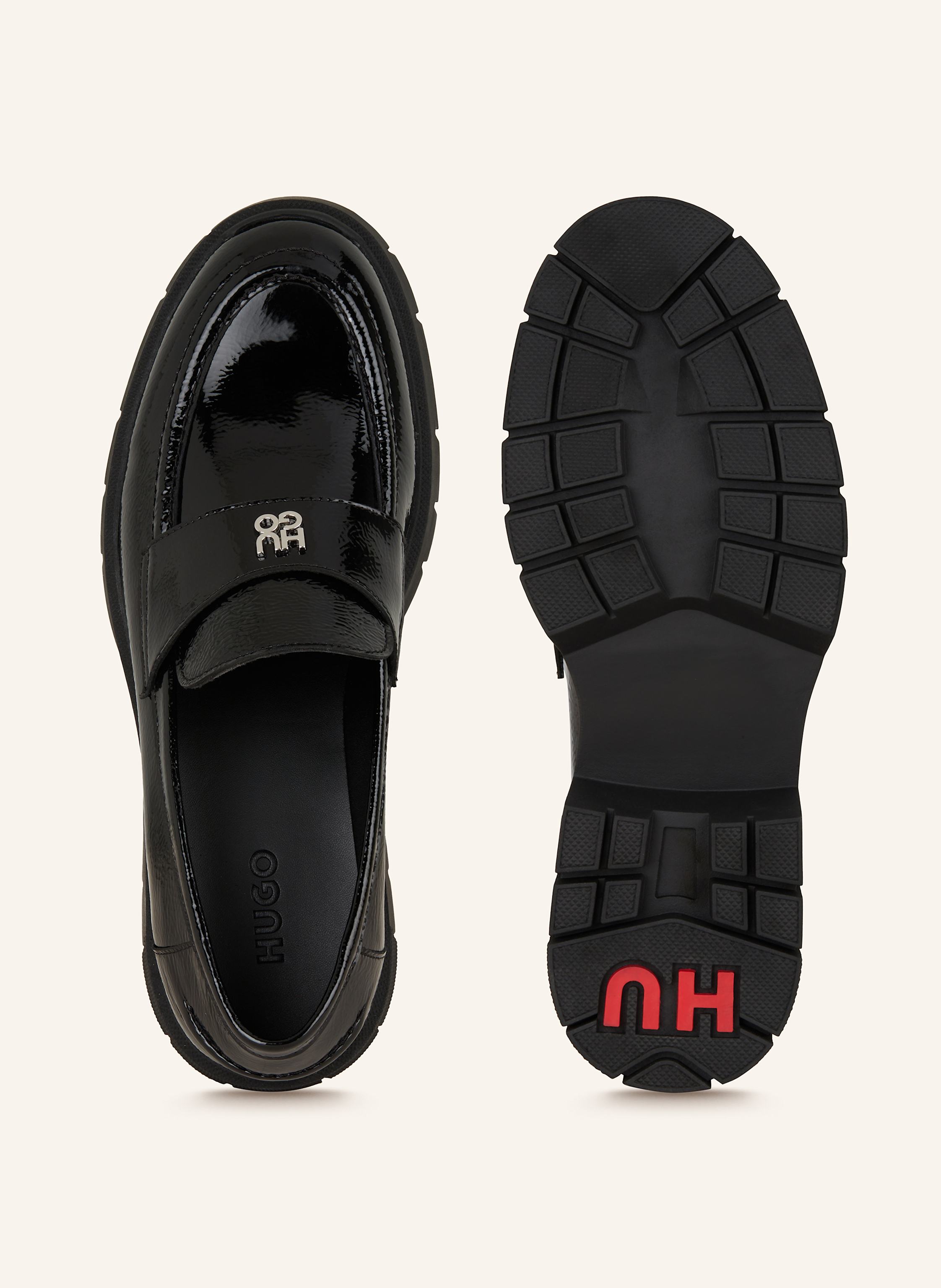 Thumbnail - Hugo Plateauloafer Kris schwarz