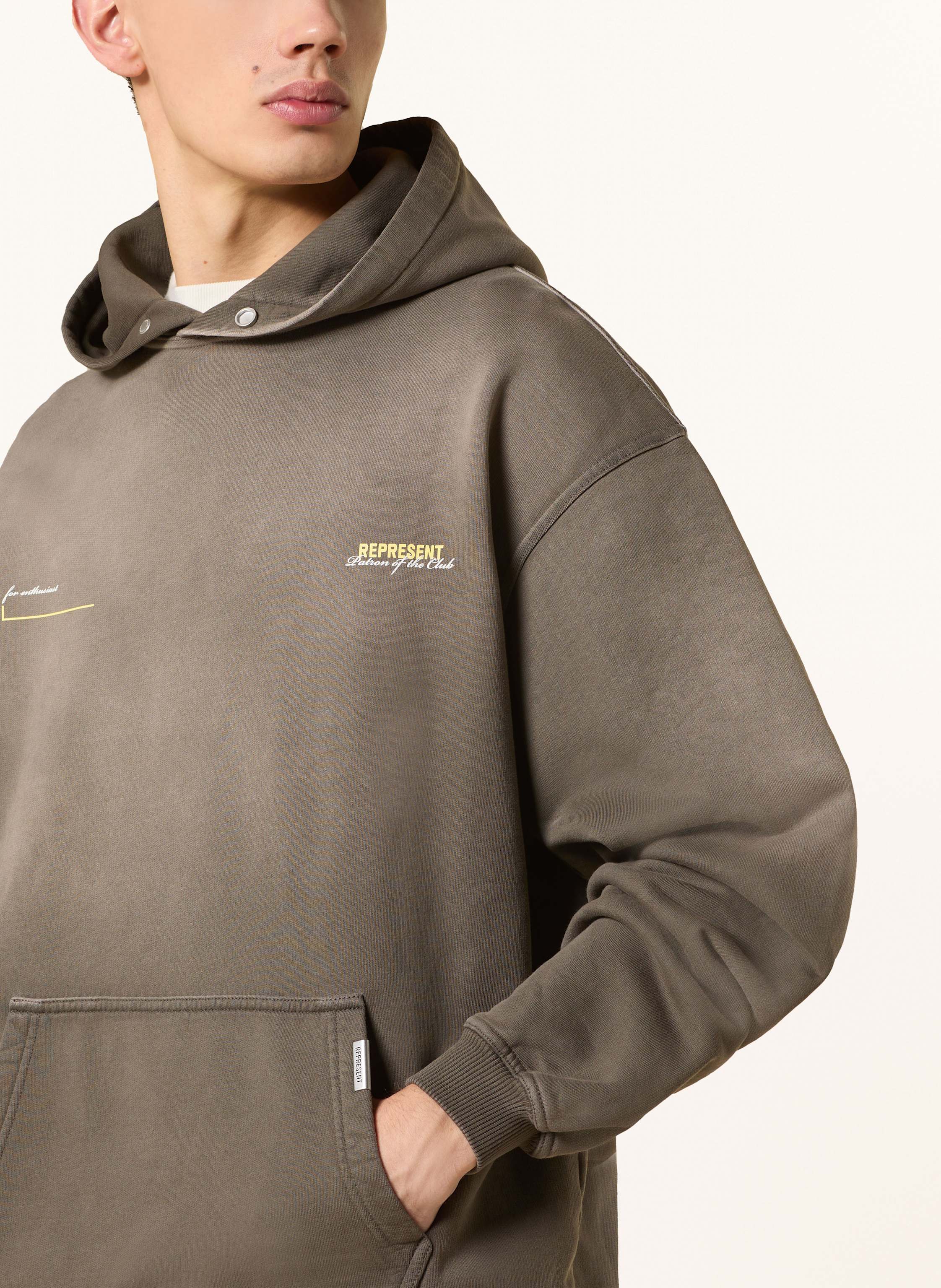 Thumbnail - Represent Hoodie Patron Of The Club gruen