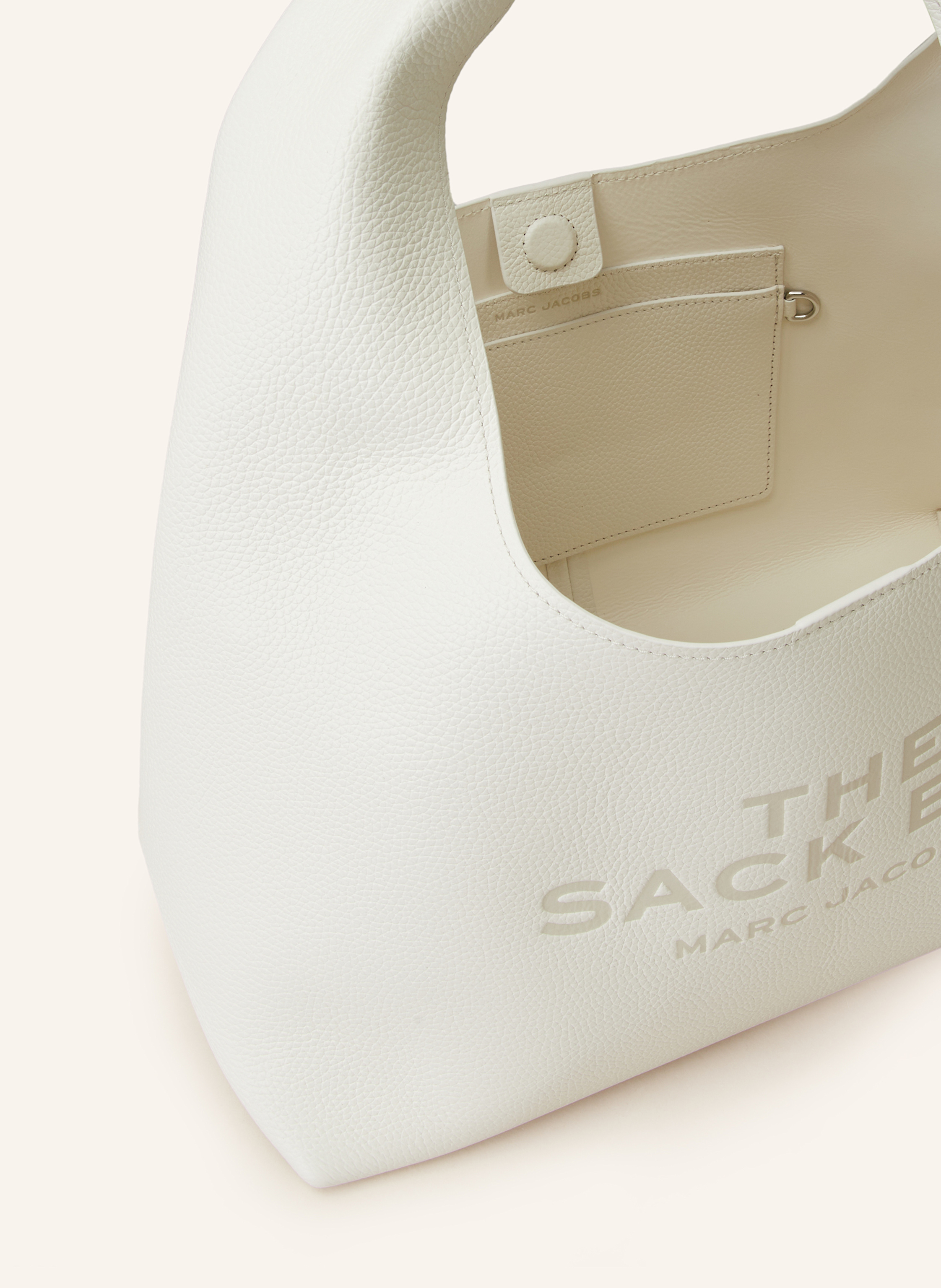 Thumbnail - Marc Jacobs Handtasche The Sack Bag Mit Pouch weiss