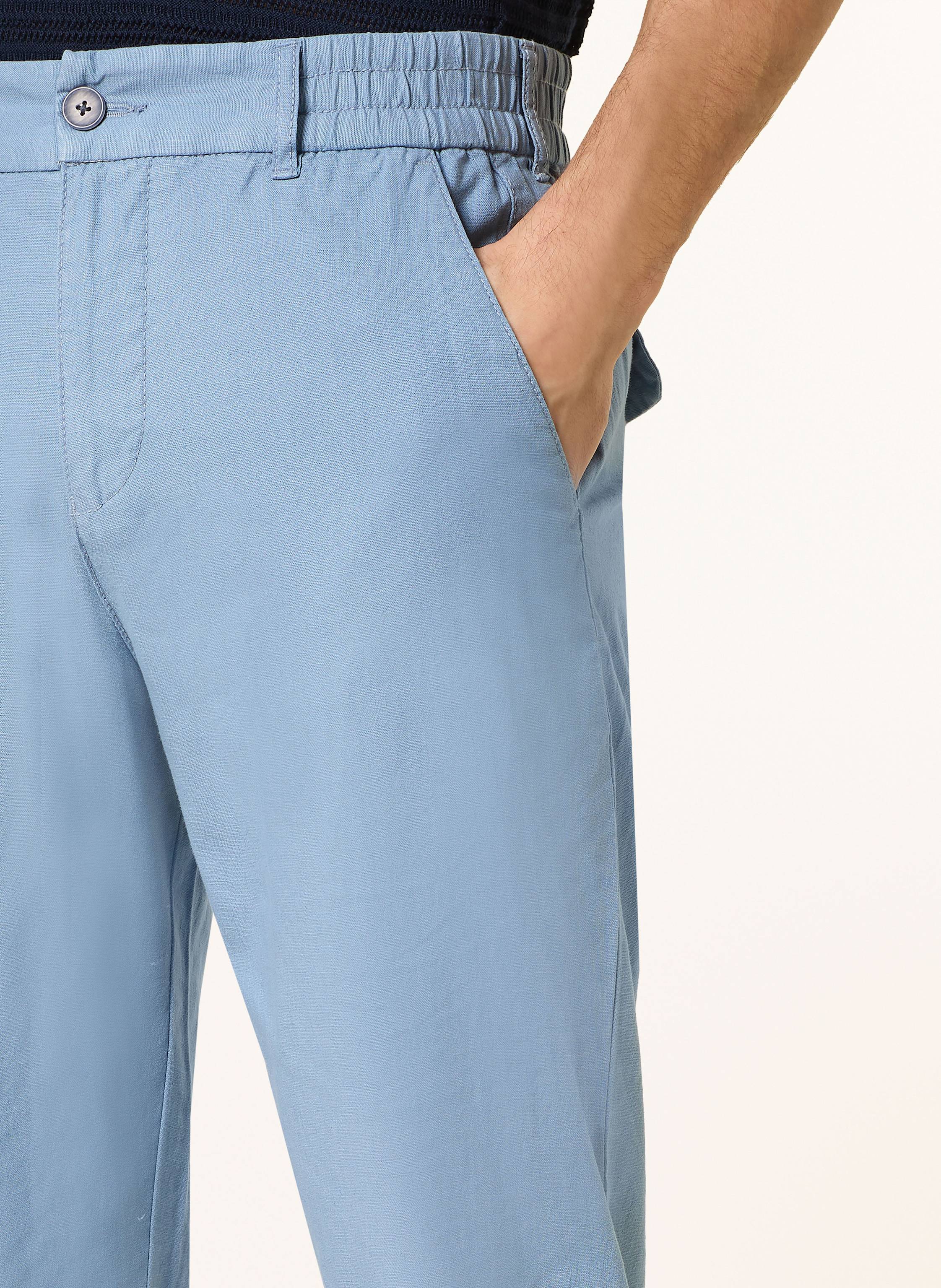 Thumbnail - Strokesman's Chino Extra Slim Fit Mit Leinen blau