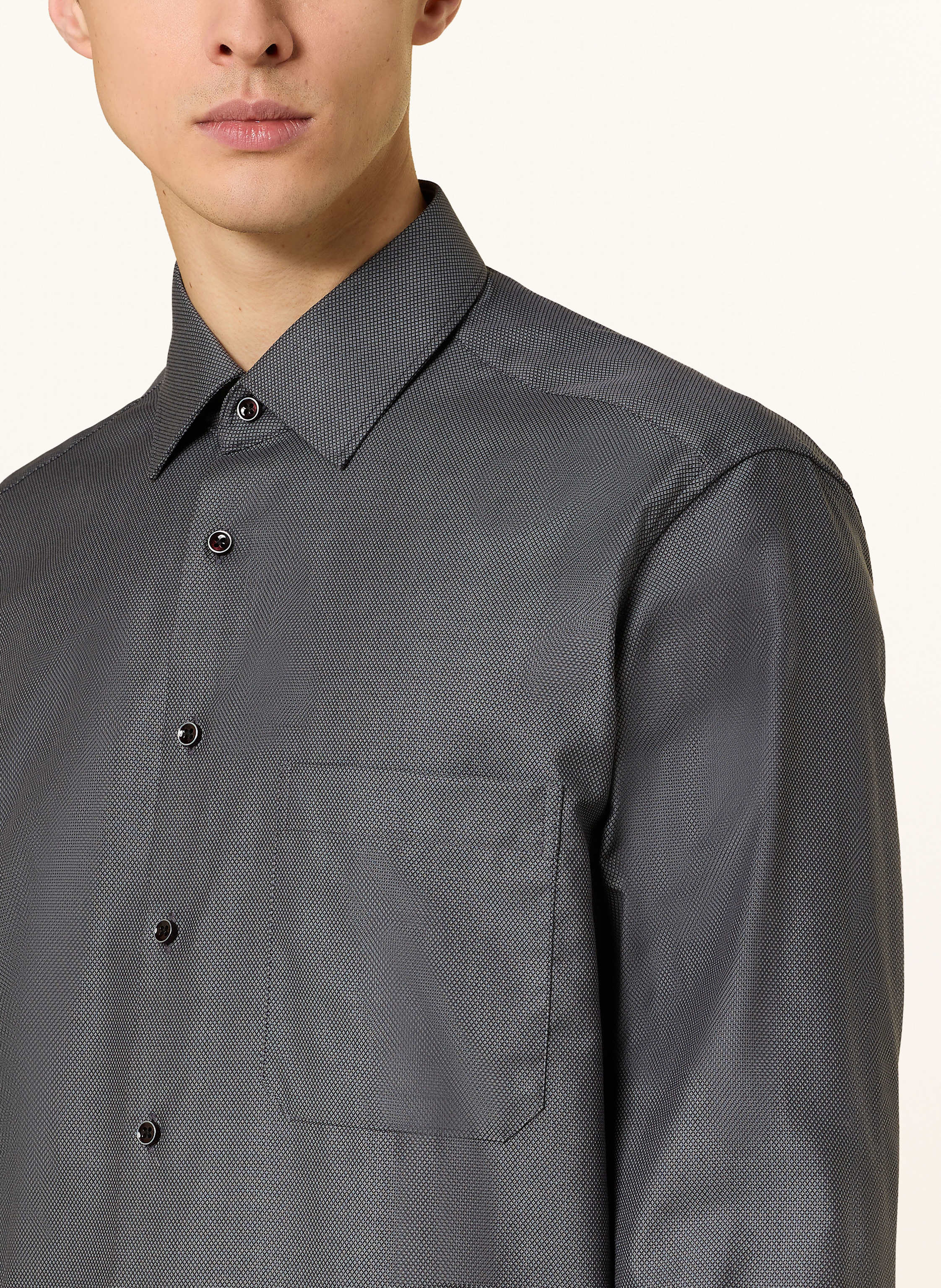 Thumbnail - Eterna Hemd Comfort Fit schwarz