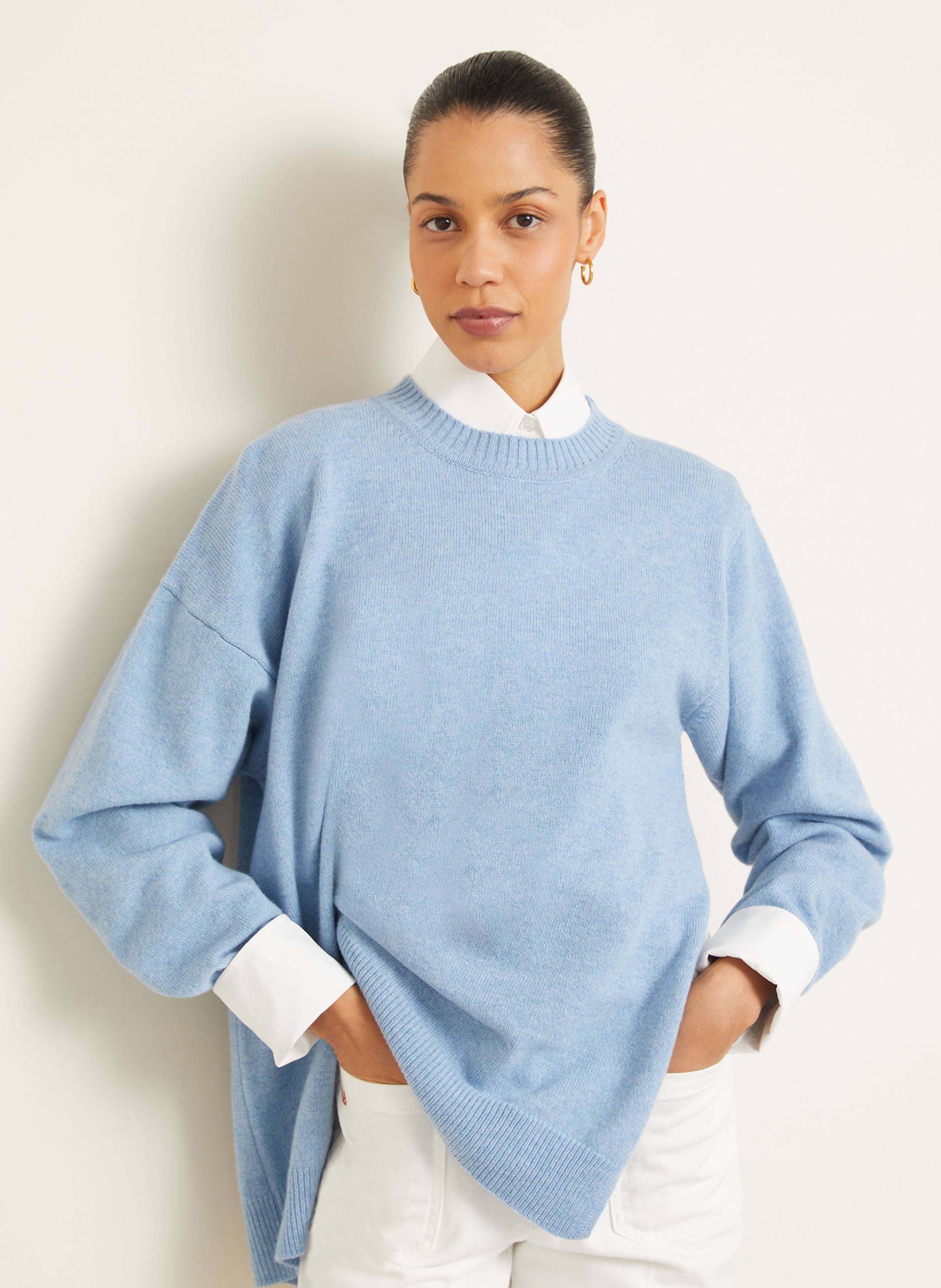 Thumbnail - Victoria Beckham Pullover blau
