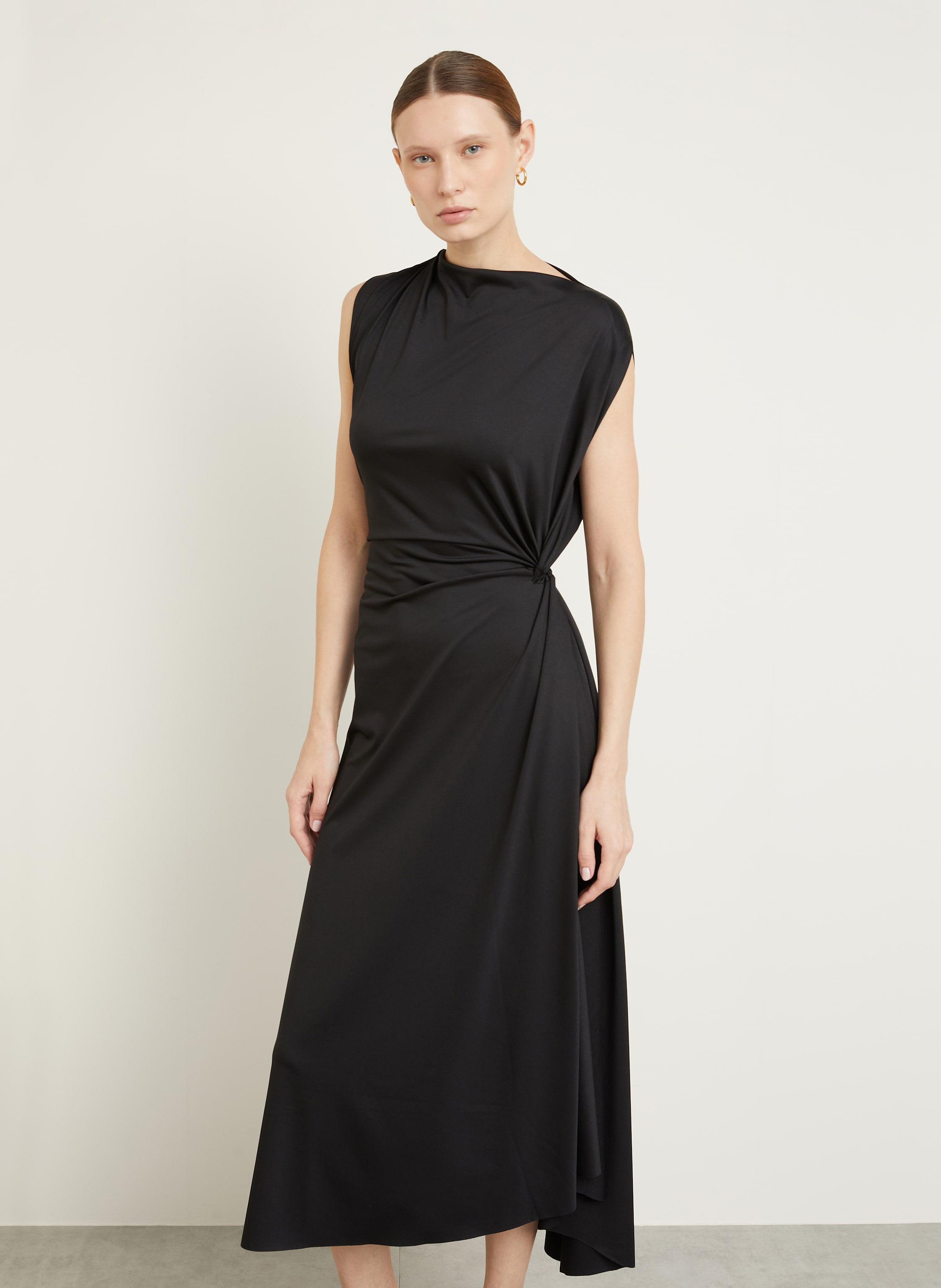 Thumbnail - Victoria Beckham Satinkleid schwarz