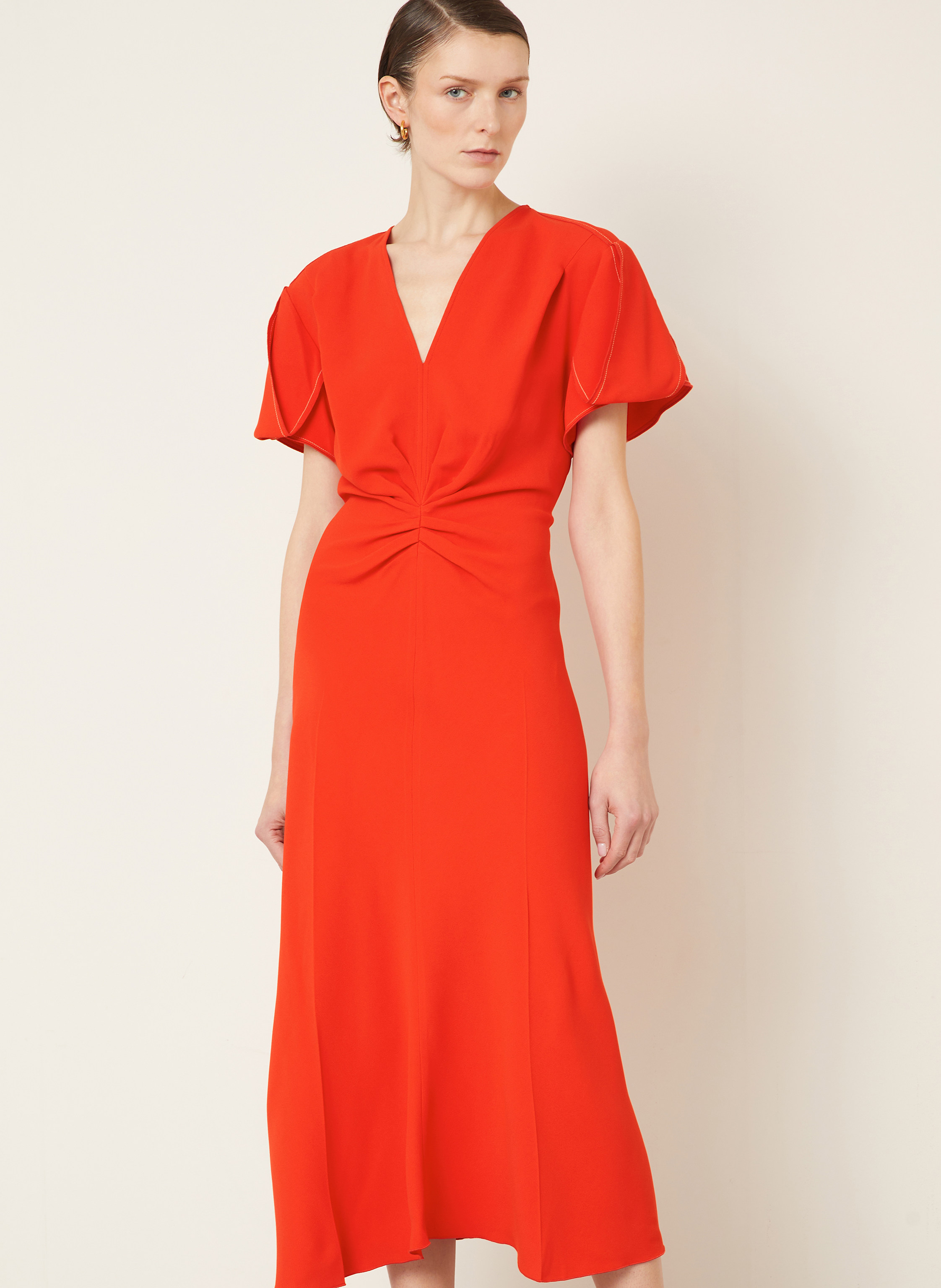 Thumbnail - Victoria Beckham Kleid rot