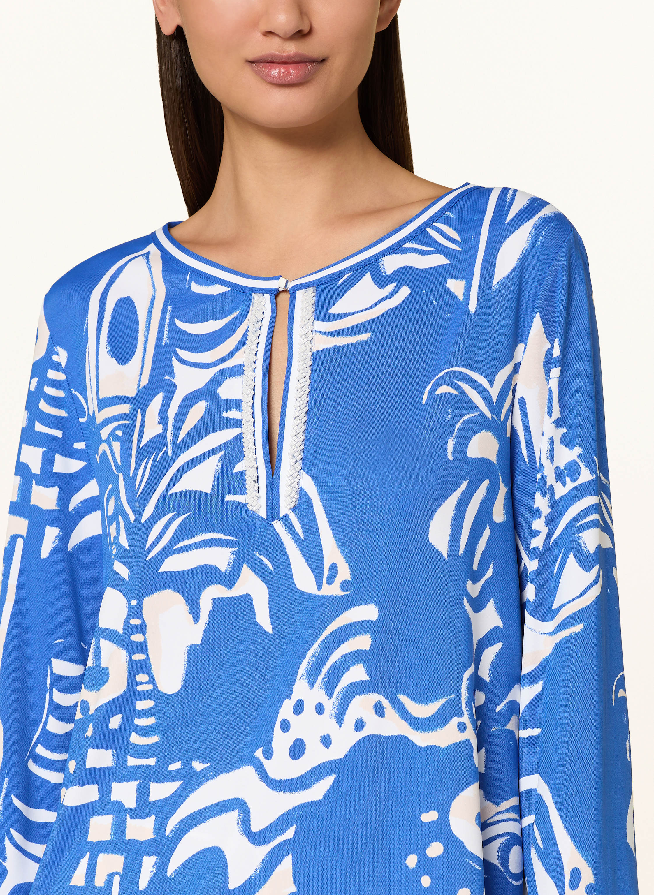 Thumbnail - Marc Cain Blusenshirt Mit Schmucksteinen blau