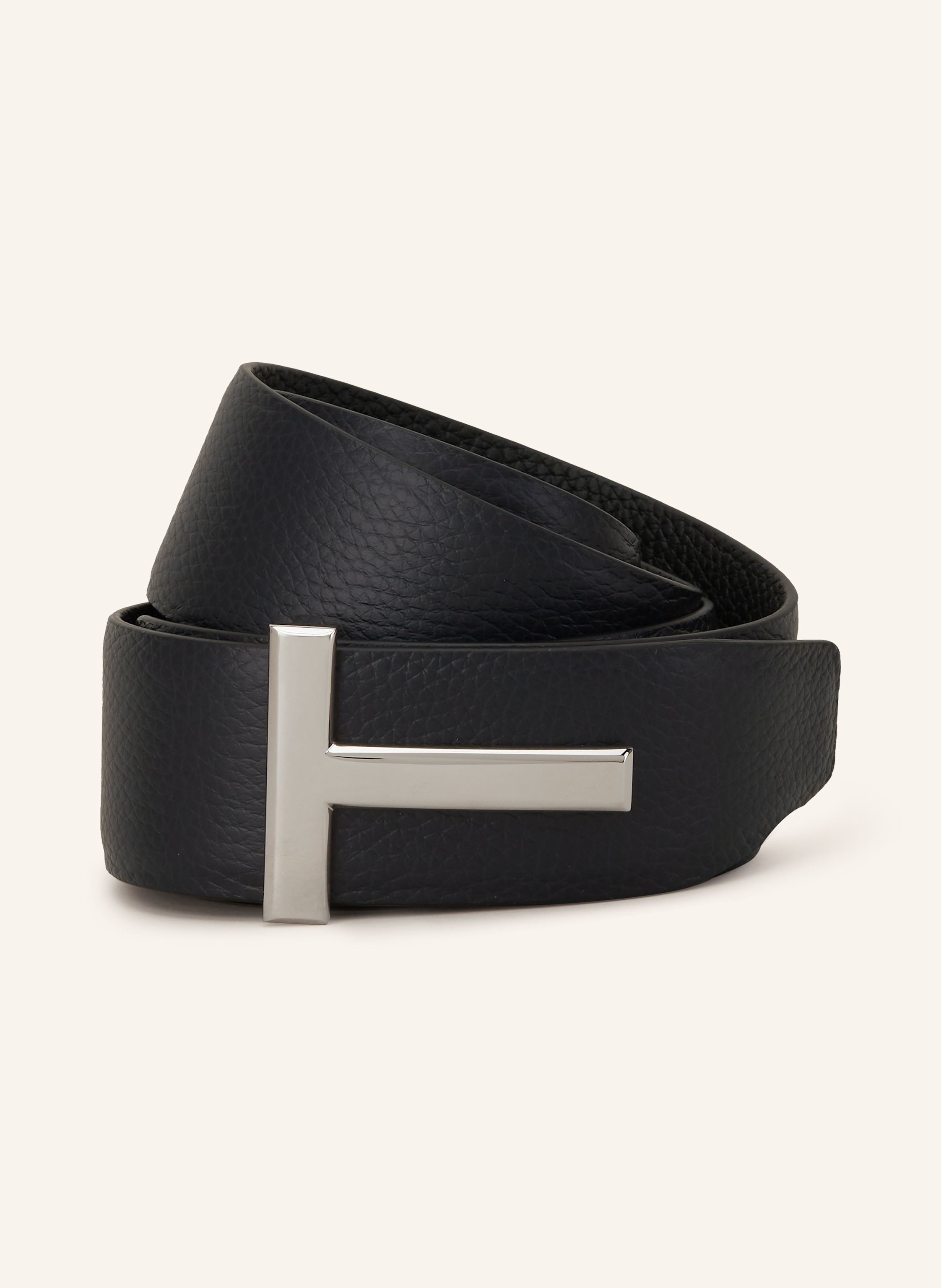 Tom Ford Tom Ford Ledergürtel blau in DUNKELBLAU / SCHWARZ