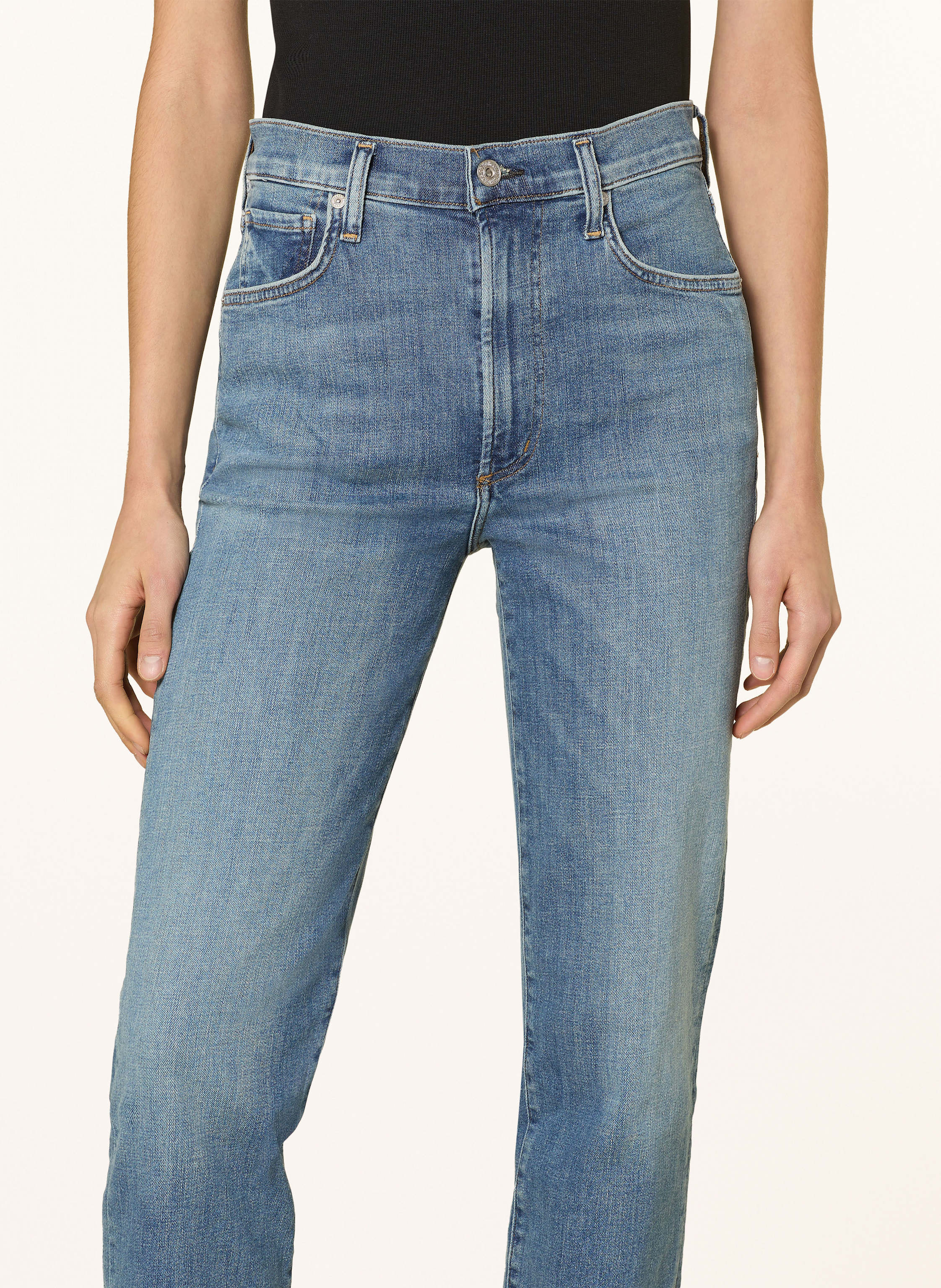 Thumbnail - Citizens Of Humanity Straight Jeans Caia blau