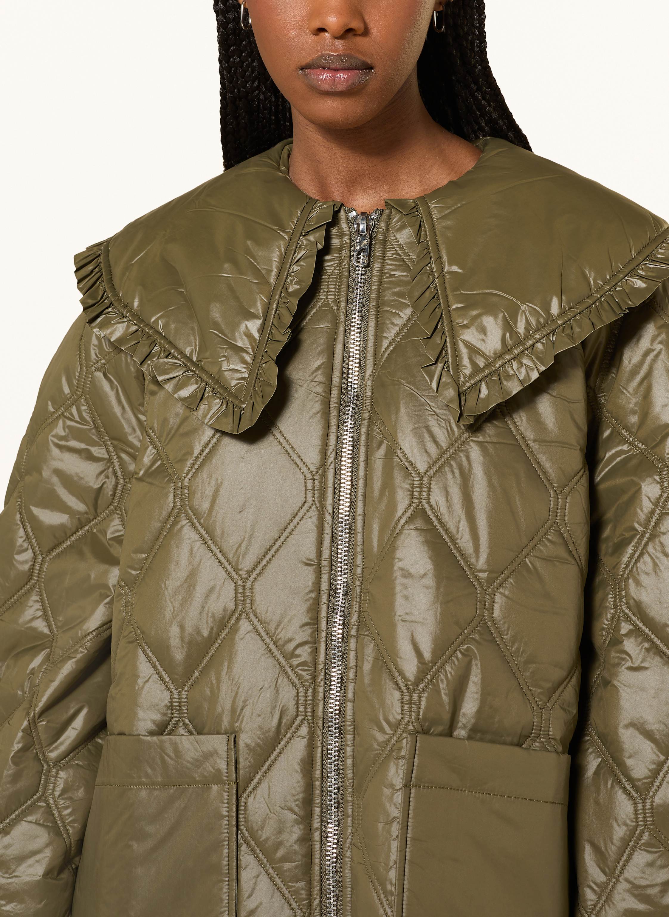Thumbnail - Ganni Steppjacke gruen